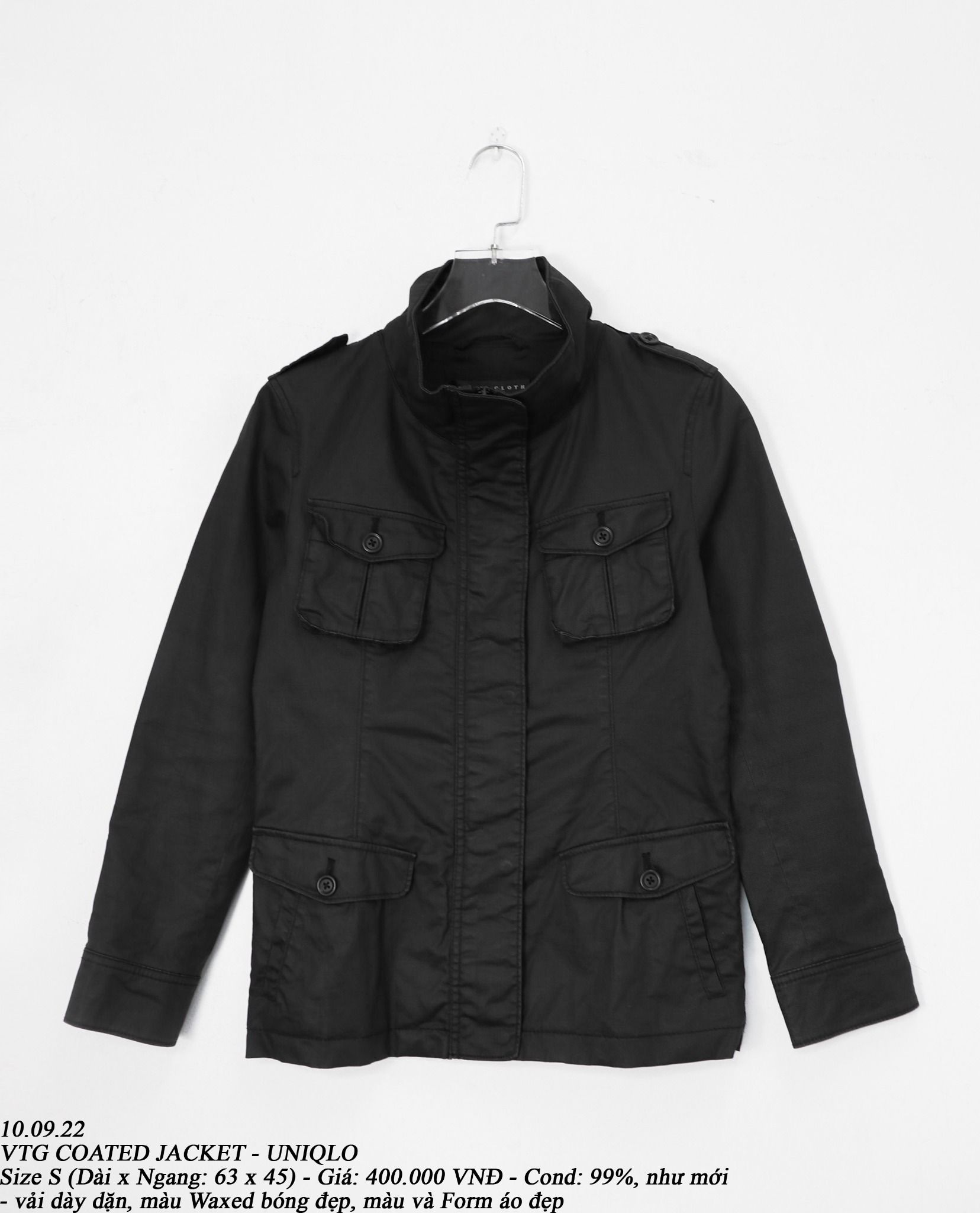 10.09.22 - VTG COATED JACKET - UNIQLO