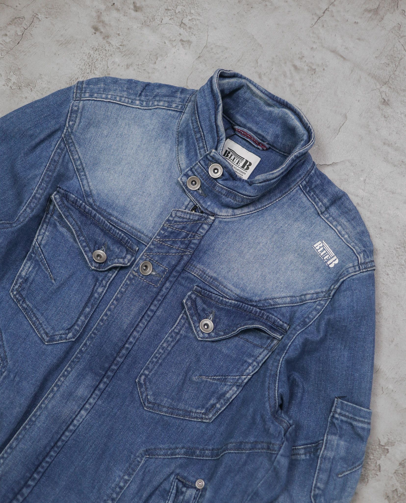 01.10.23 - VTG DENIM WORK JACKET - BLUE B