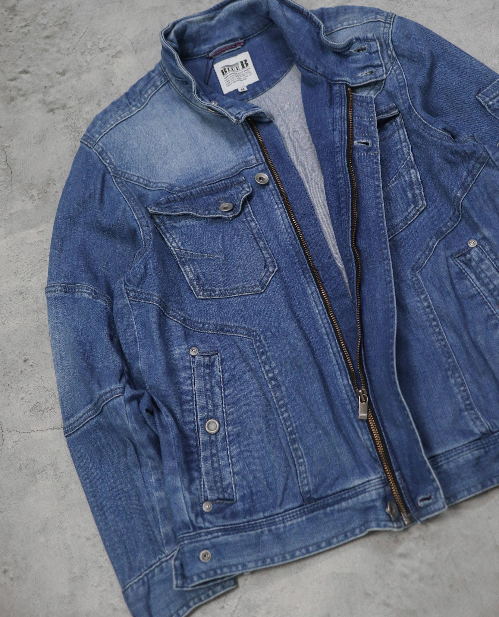01.10.23 - VTG DENIM WORK JACKET - BLUE B