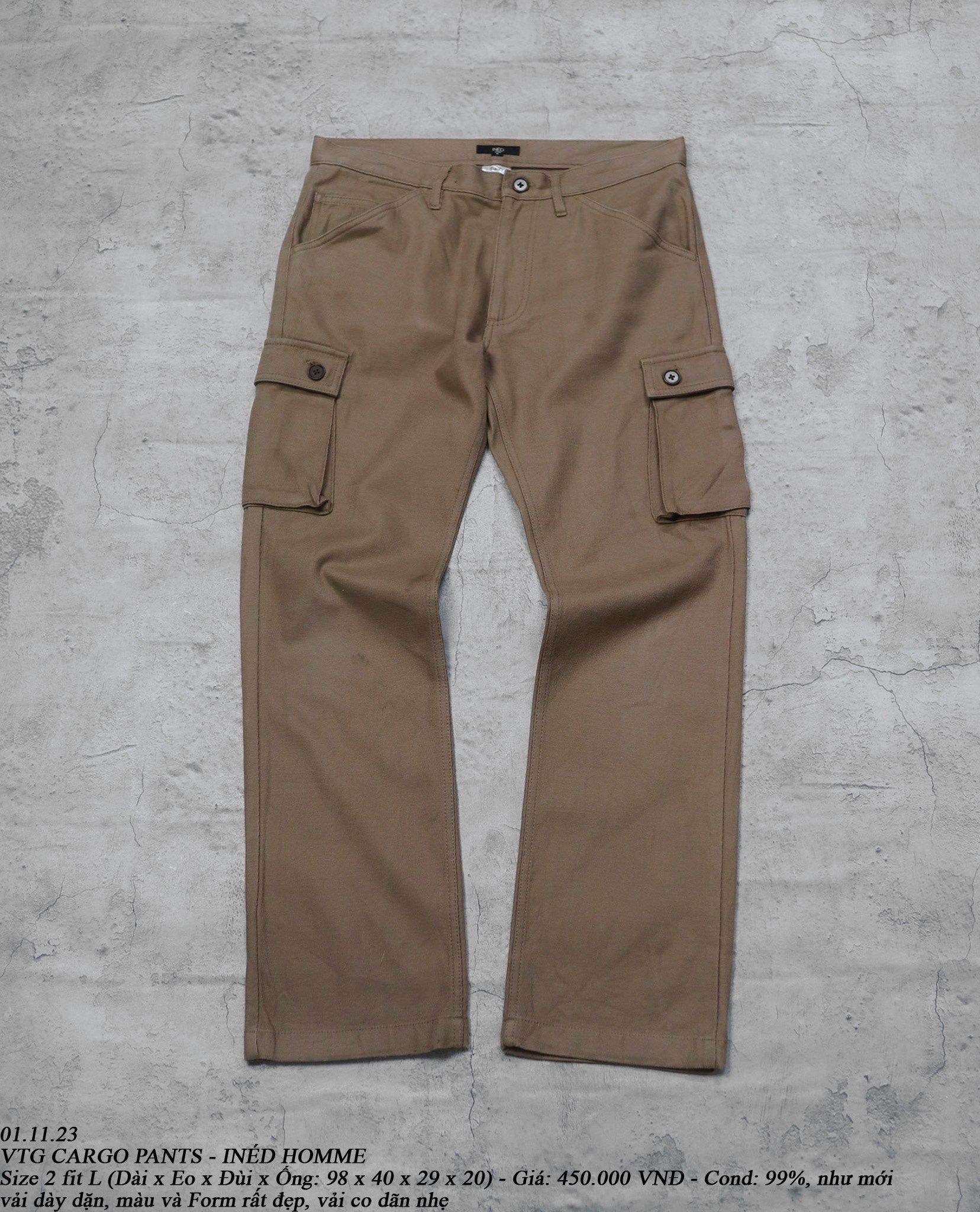 01.11.23 - VTG CARGO PANTS - INÉD HOMME