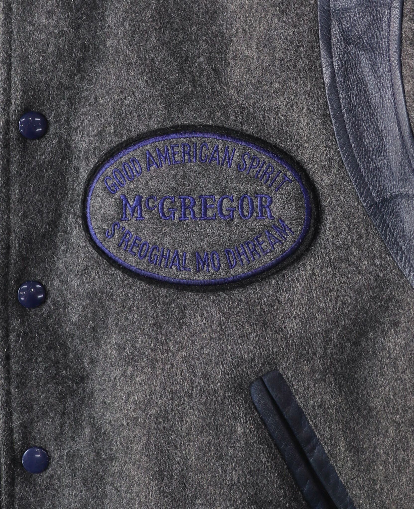 02.10.24 - VTG TEDDY WOOL VARSITY JACKET - McGREGOR 90s