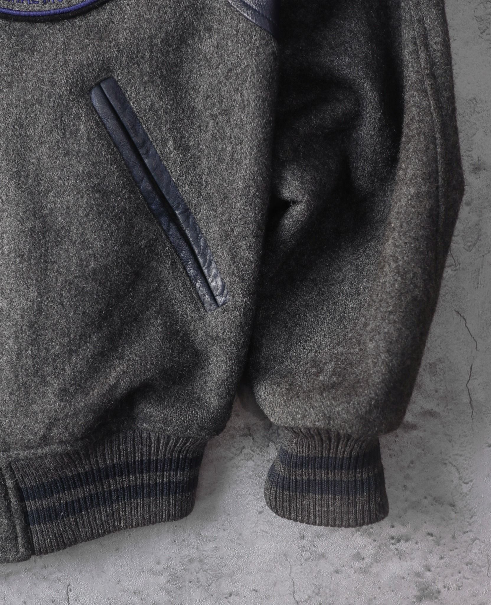 02.10.24 - VTG TEDDY WOOL VARSITY JACKET - McGREGOR 90s