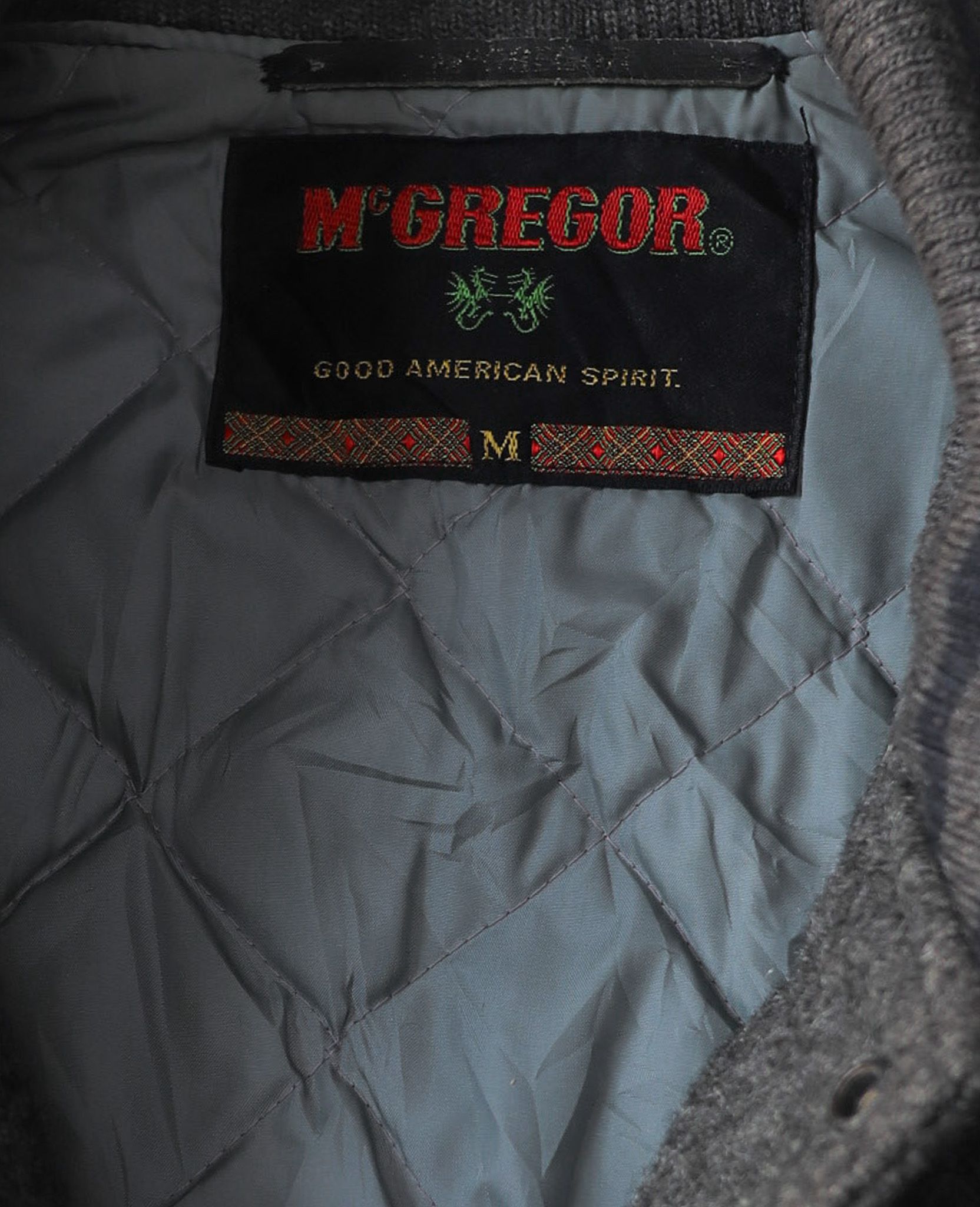 02.10.24 - VTG TEDDY WOOL VARSITY JACKET - McGREGOR 90s
