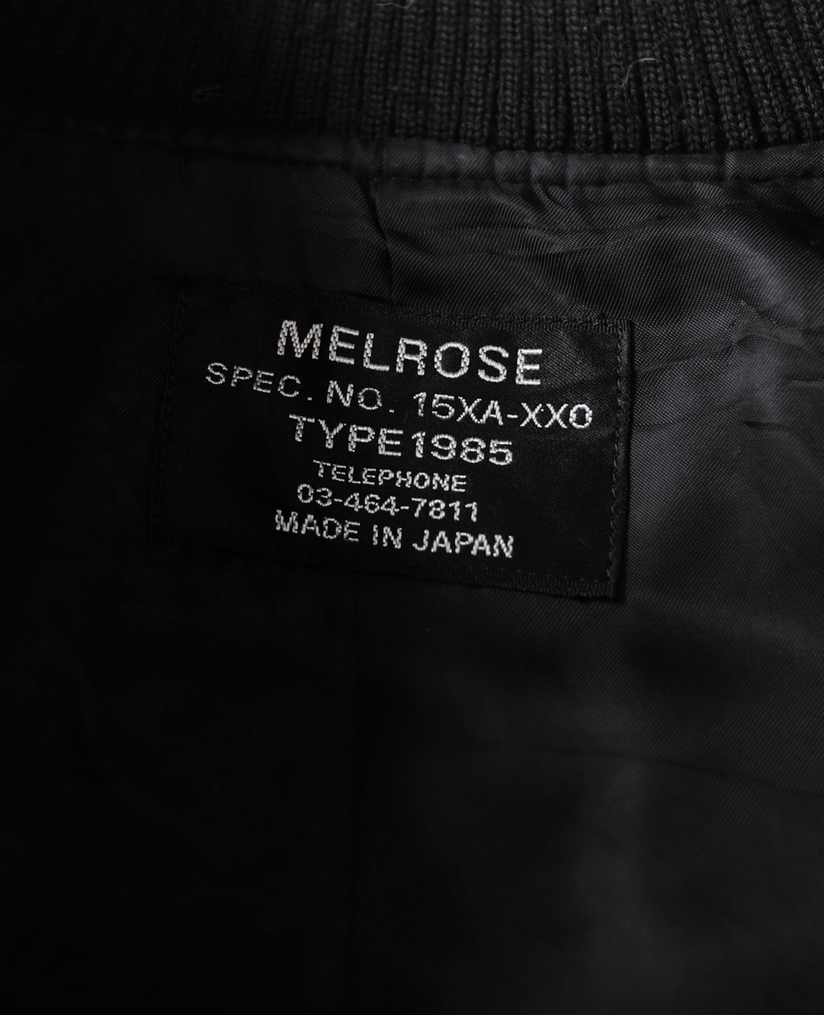 02.10.24 - VTG CROPPED LEATHER SLEEVE WOOL VARSITY JACKET - MELROSE