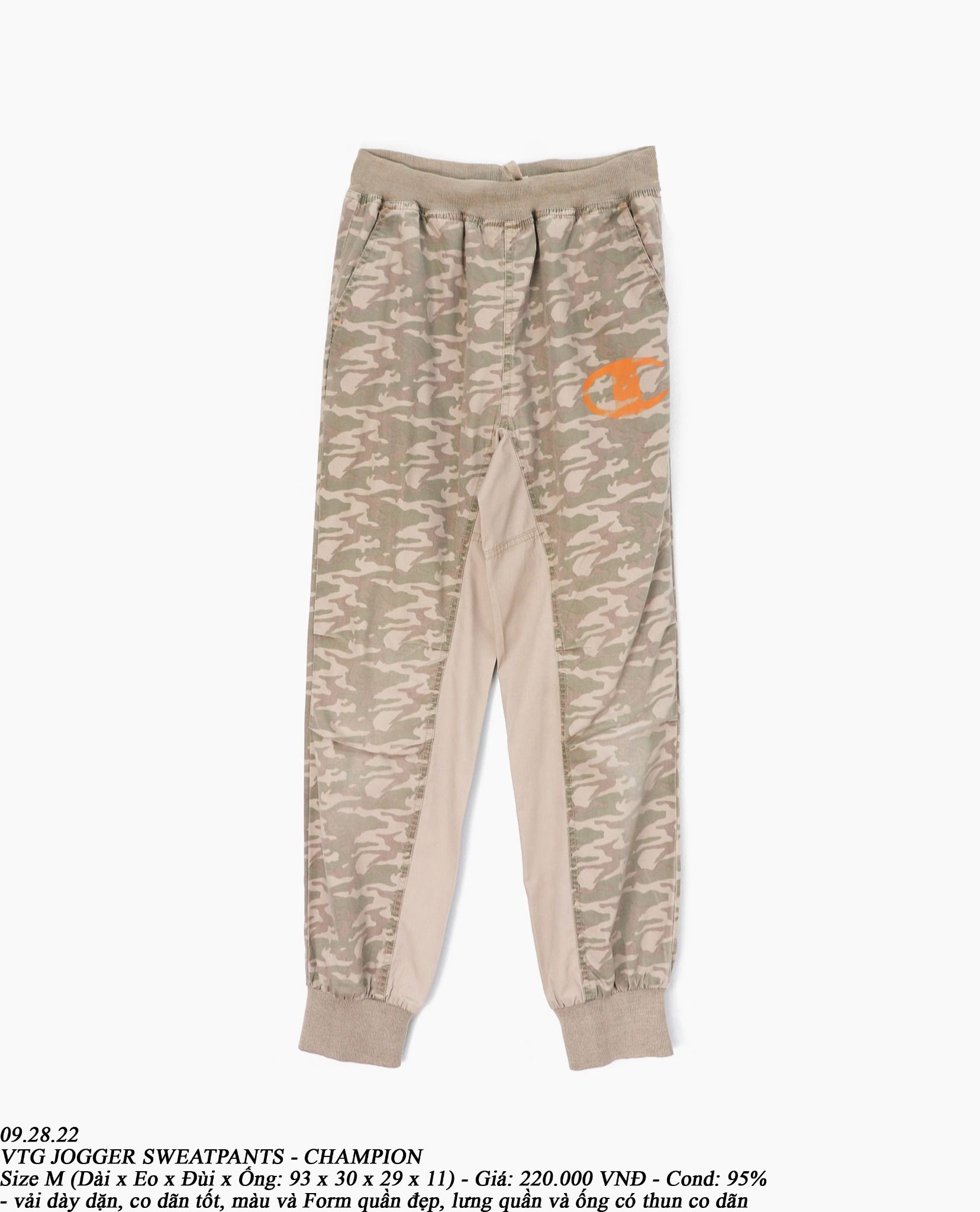 09.28.22 - VTG JOGGER SWEATPANTS - CHAMPION