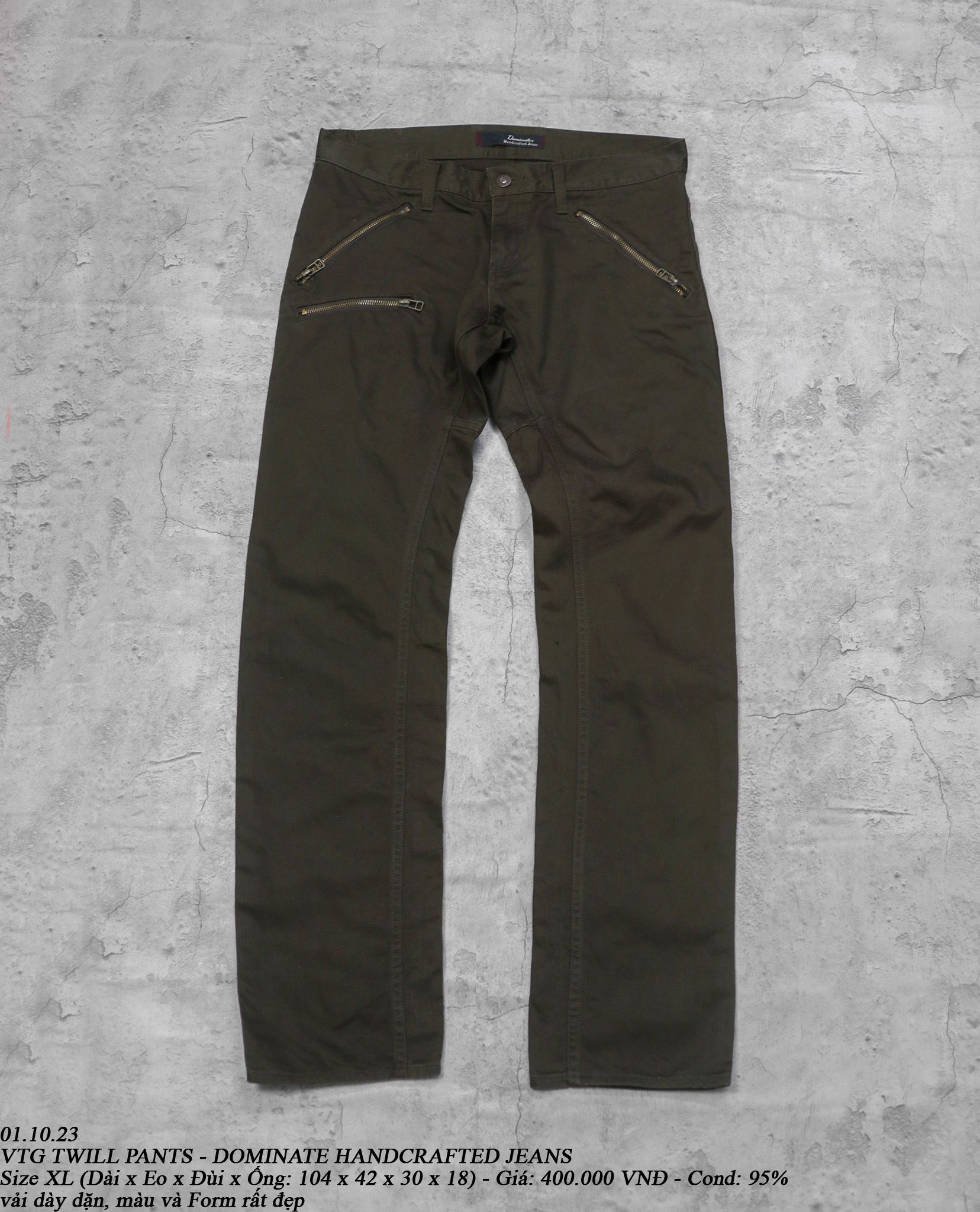 01.10.23 - VTG TWILL PANTS - DOMINATE HANDCRAFTED JEANS