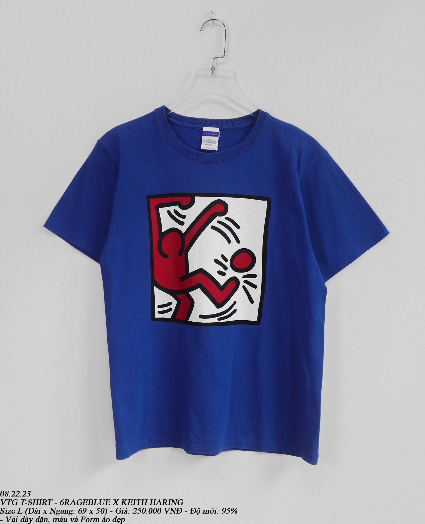 08.22.23 - VTG T-SHIRT - 6RAGEBLUE x KEITH HARING