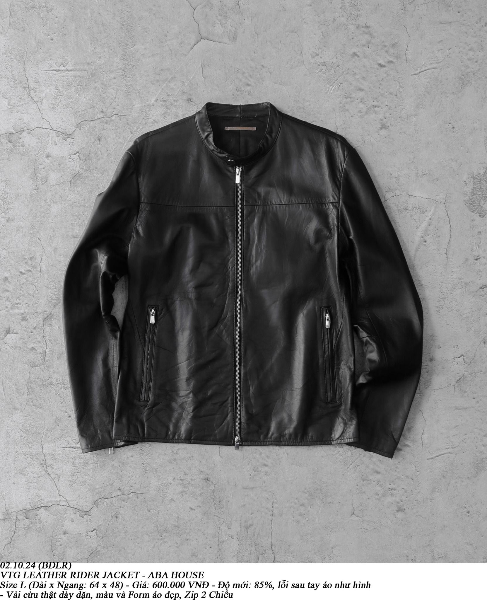 02.10.24 - VTG LEATHER RIDER JACKET - ABA HOUSE