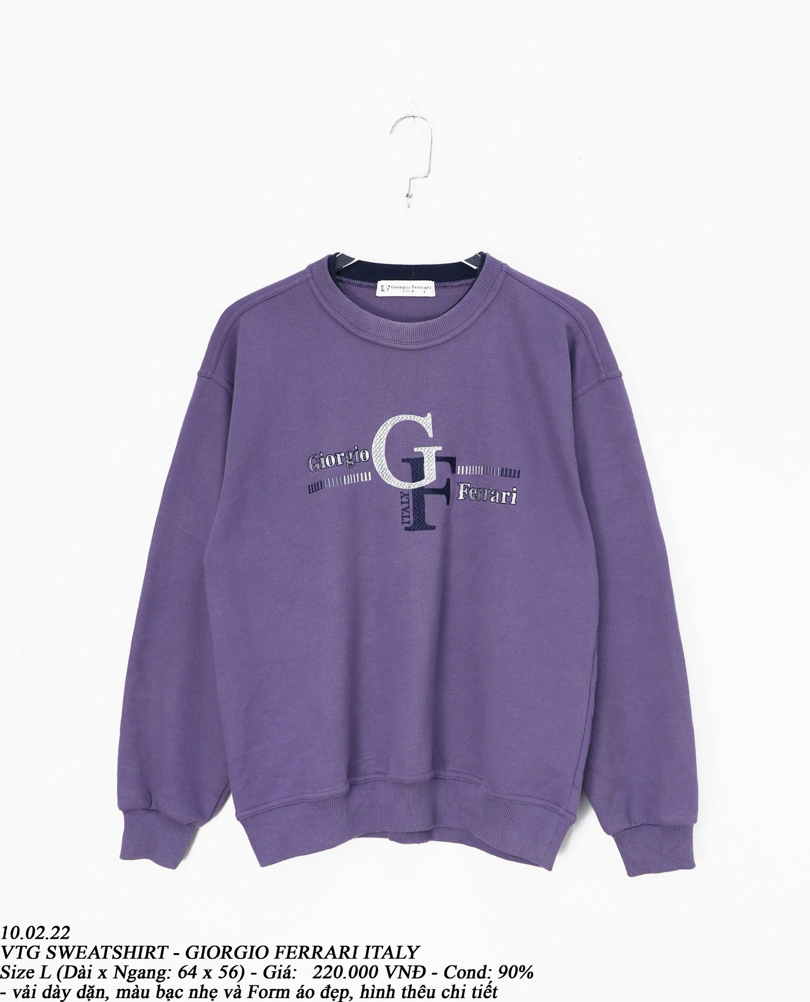 10.02.22 - VTG SWEATSHIRT - GIORGIO FERRARI ITALY