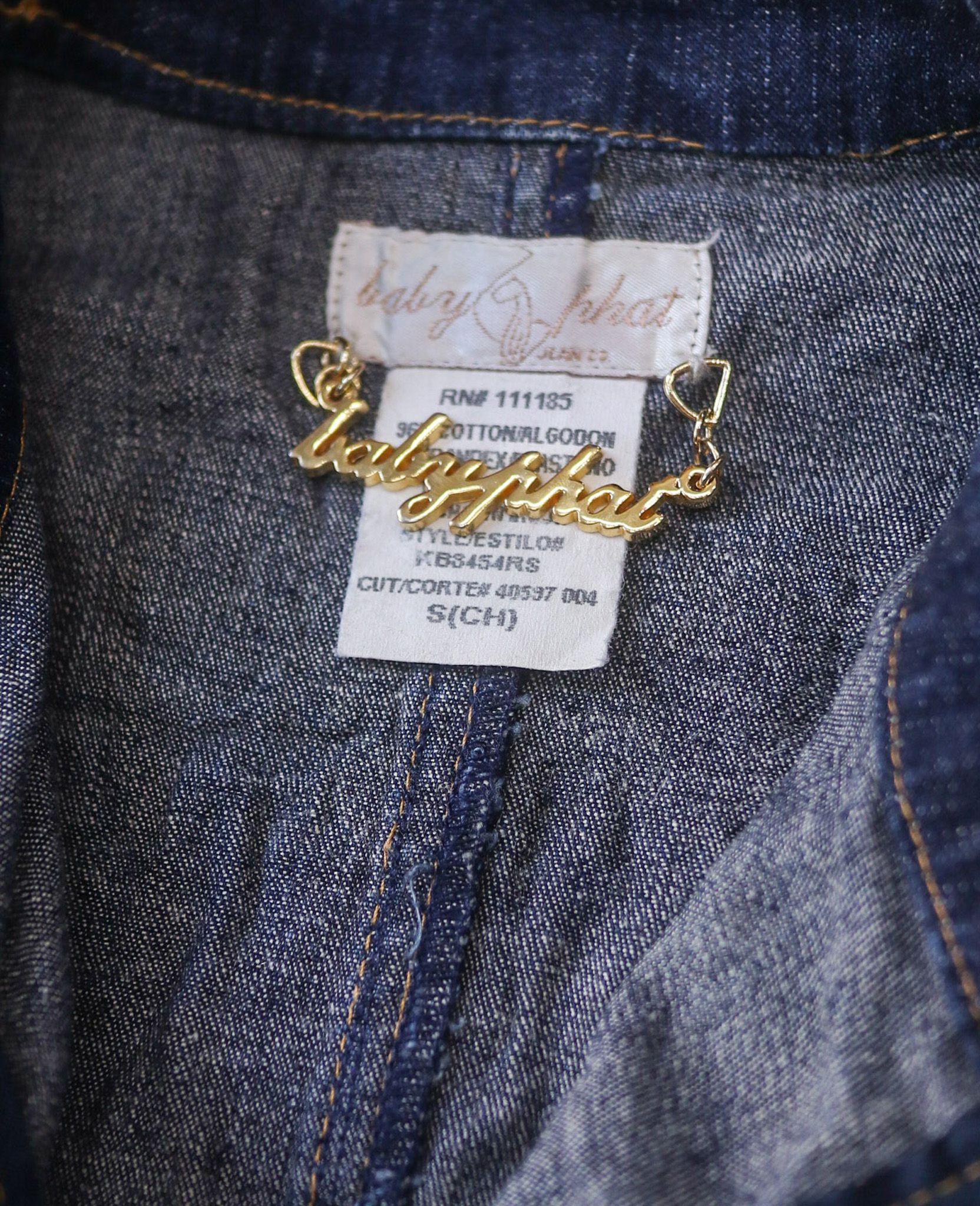 02.18.24 - VTG CROPPED DENIM JACKET - BABY PHAT