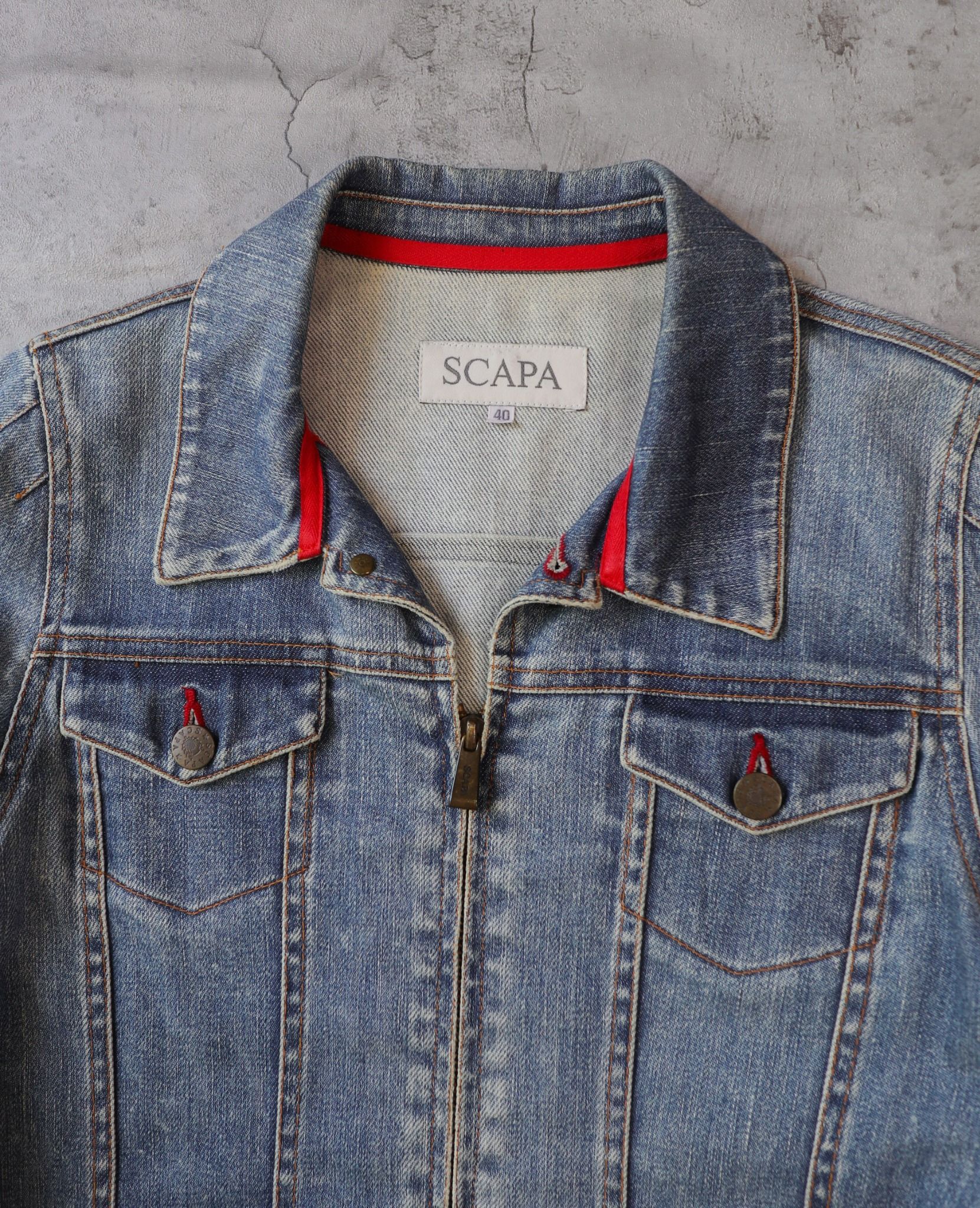 10.18.23 - VTG CROPPED DENIM JACKET - SCAPA