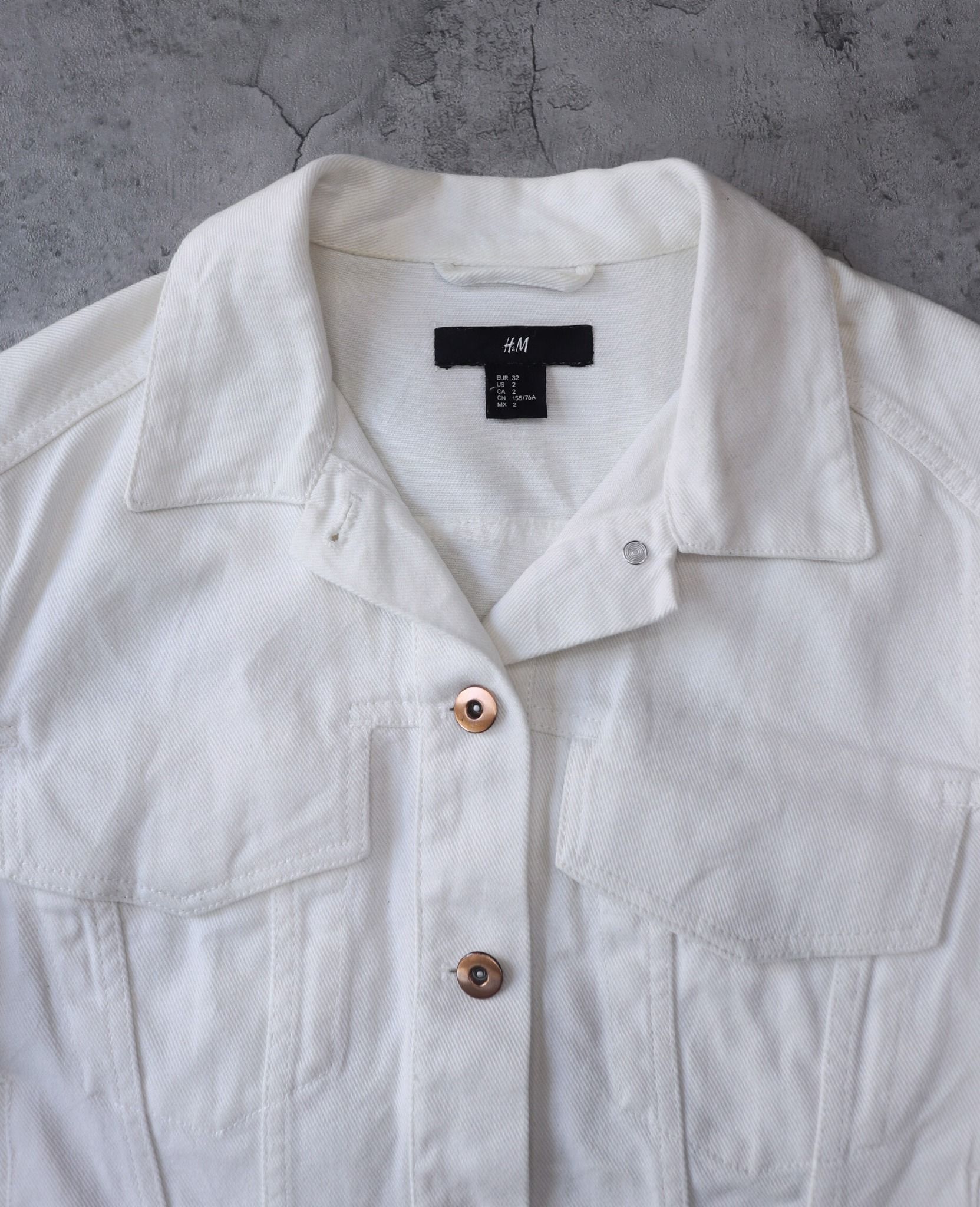 02.18.24 - VTG CROPPED DENIM JACKET - H&M DIVIDED