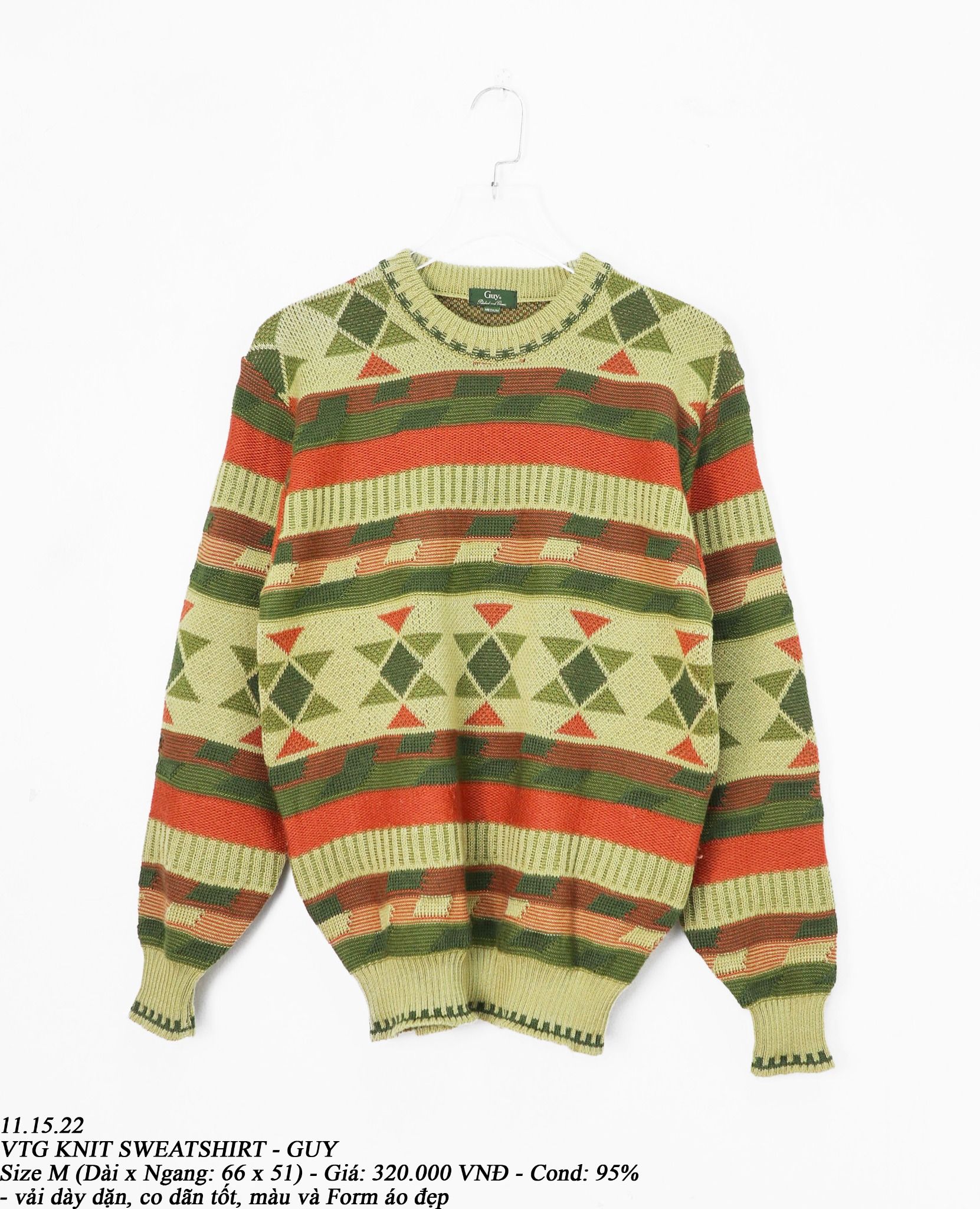 11.15.22 - VTG KNIT SWEATSHIRT - GUY