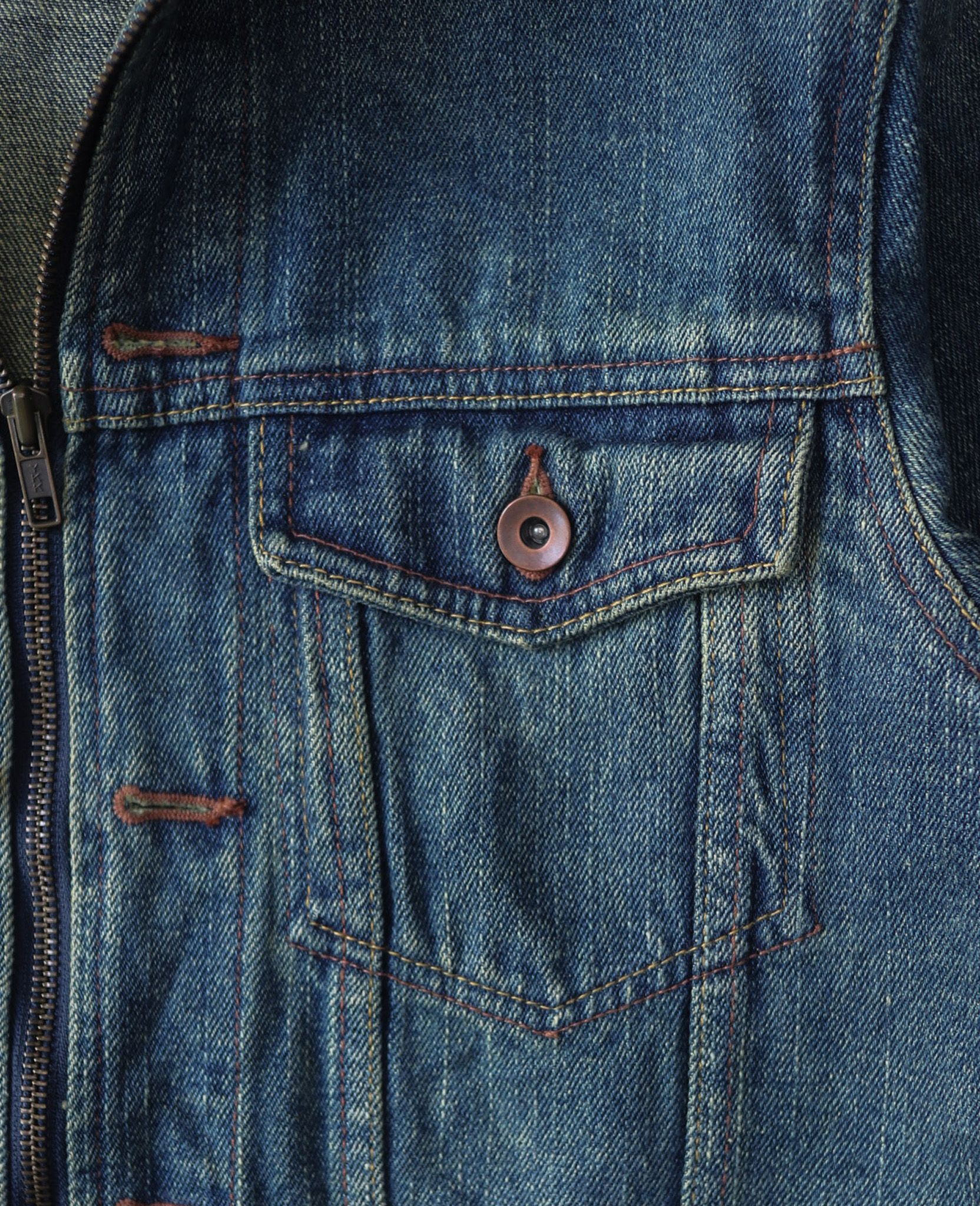 02.17.24 - VTG CROPPED DENIM JACKET - NEVER SEEN THING