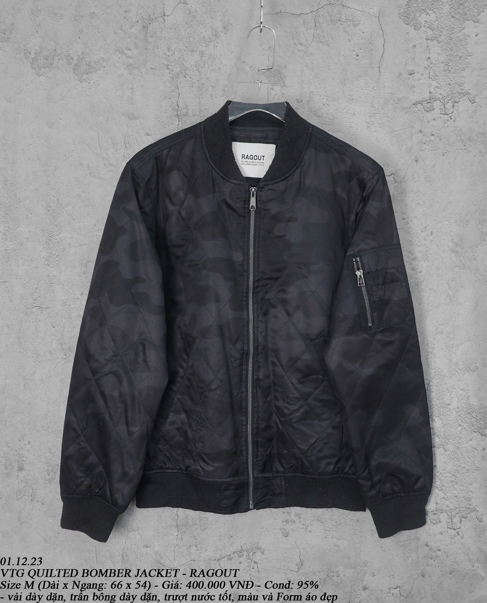 01.12.23 - VTG QUILTED BOMBER JACKET - RAGOUT