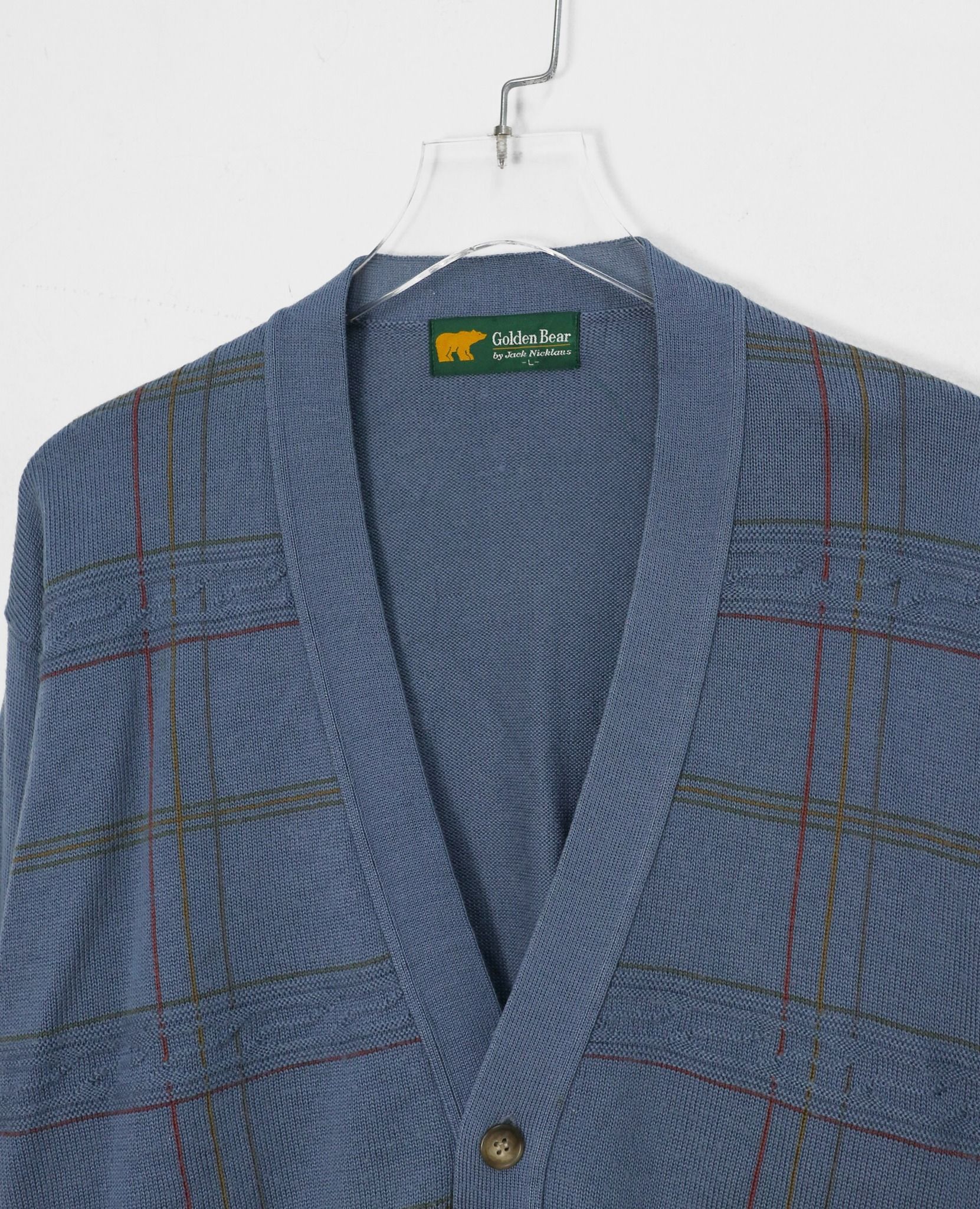 11.15.22 - VTG KNIT CARDIGAN JACKET - GOLDEN BEAR