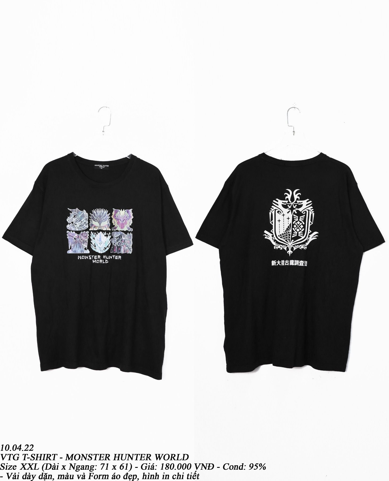 10.04.22 - VTG T-SHIRT - MONSTER HUNTER WORLD