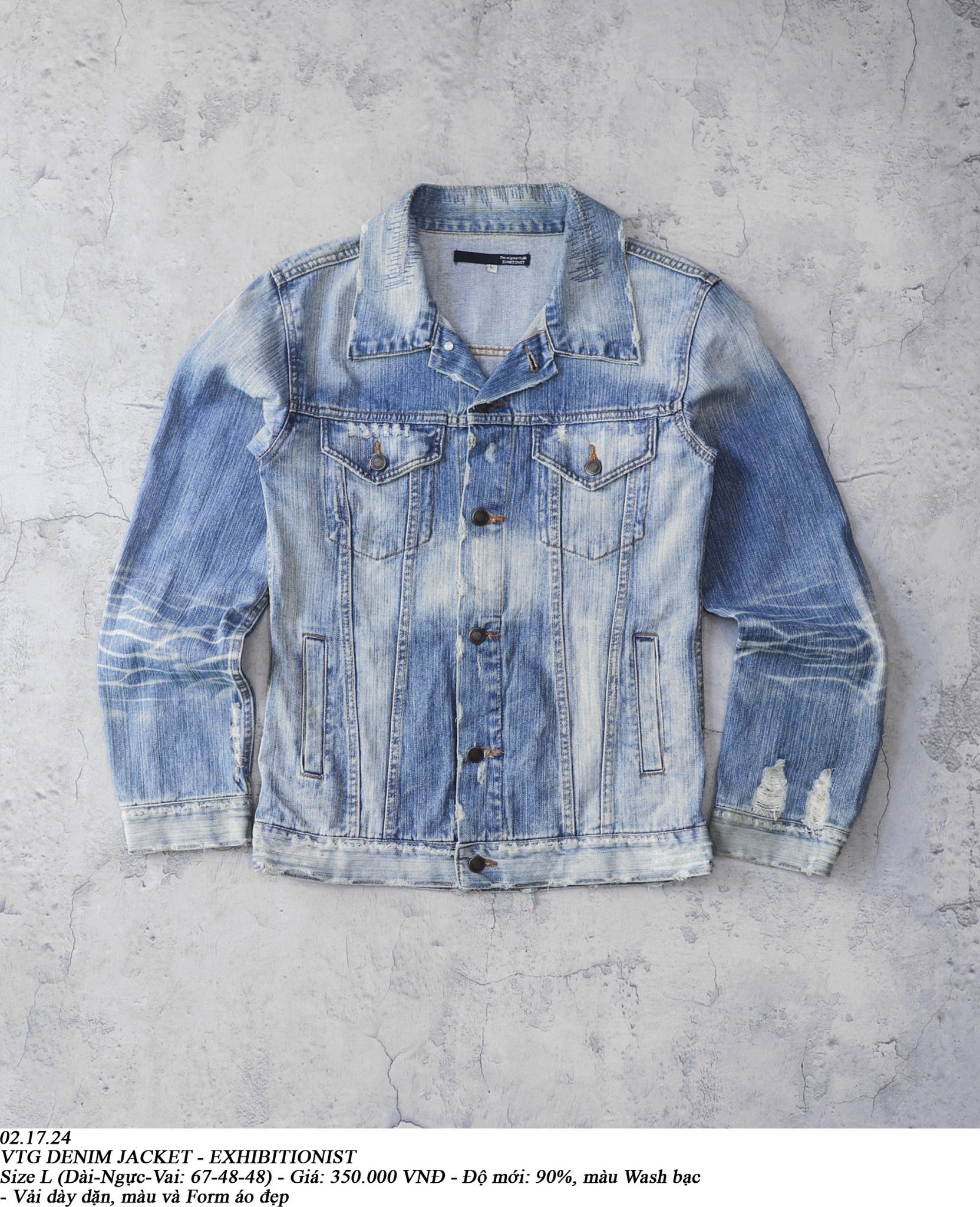 02.17.24 - VTG DENIM JACKET - EXHIBITIONIST