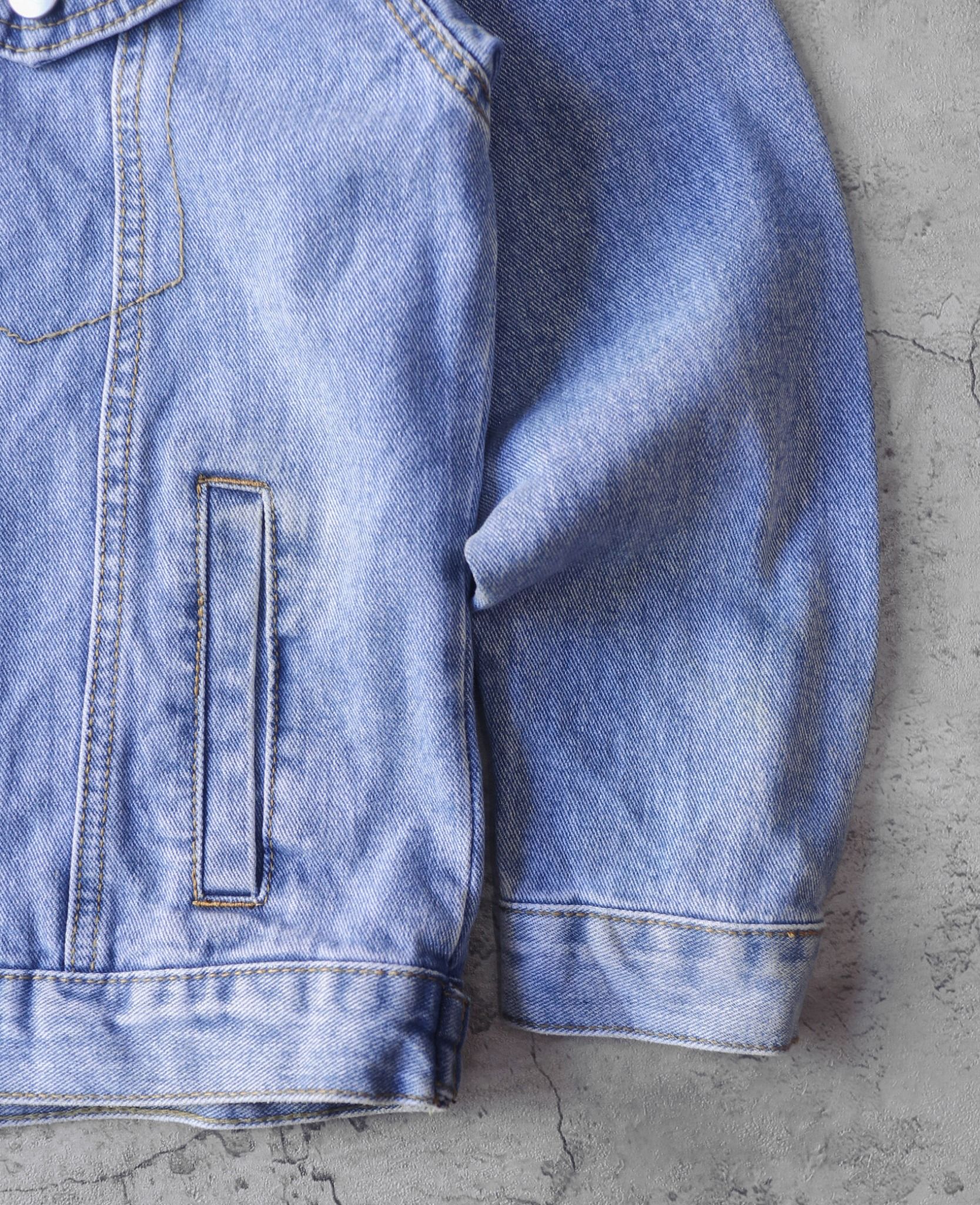02.15.24 - VTG CROPPED DENIM JACKET - GRL