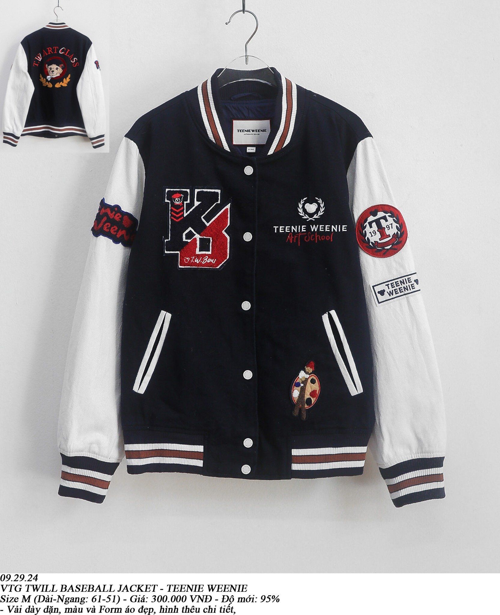 09.29.24 - VTG TWILL BASEBALL JACKET - TEENIE WEENIE