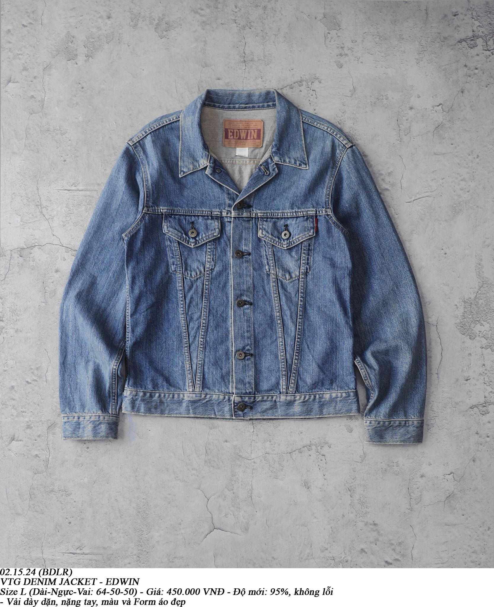 02.15.24 - VTG DENIM JACKET - EDWIN