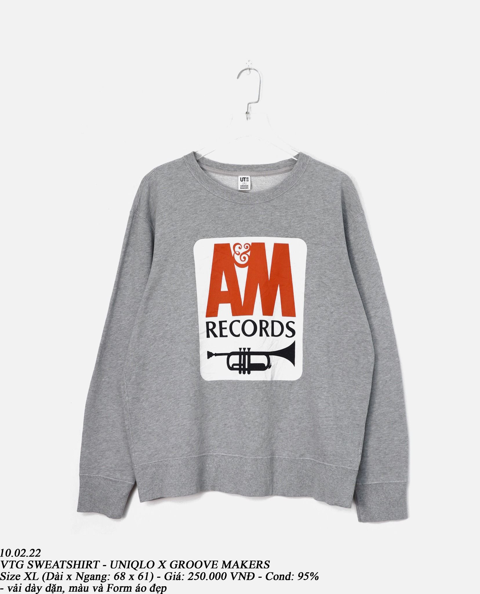 10.02.22 - VTG SWEATSHIRT - UNIQLO X GROOVE MAKERS
