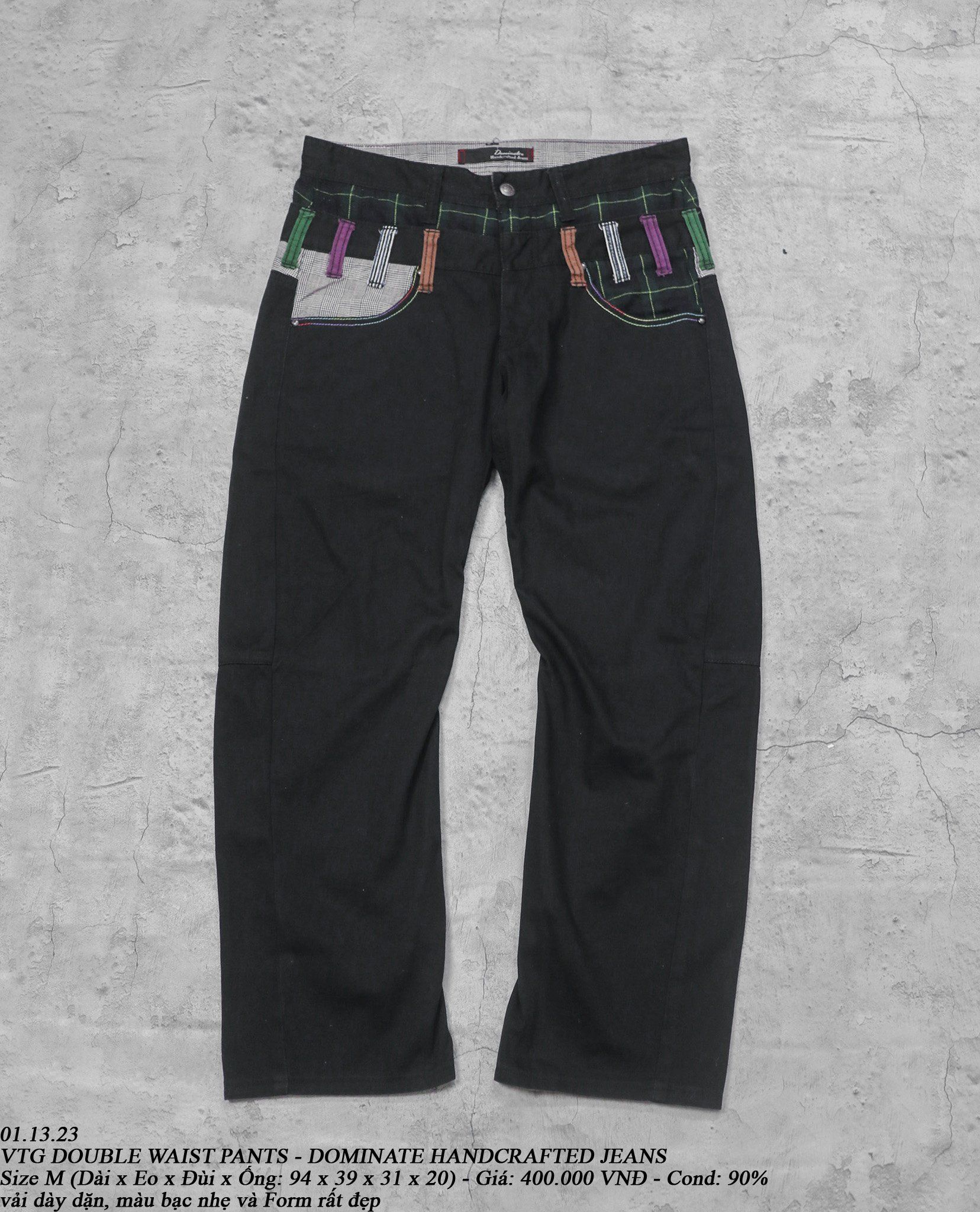 01.13.23 - VTG DOUBLE WAIST PANTS - DOMINATE HANDCRAFTED JEANS