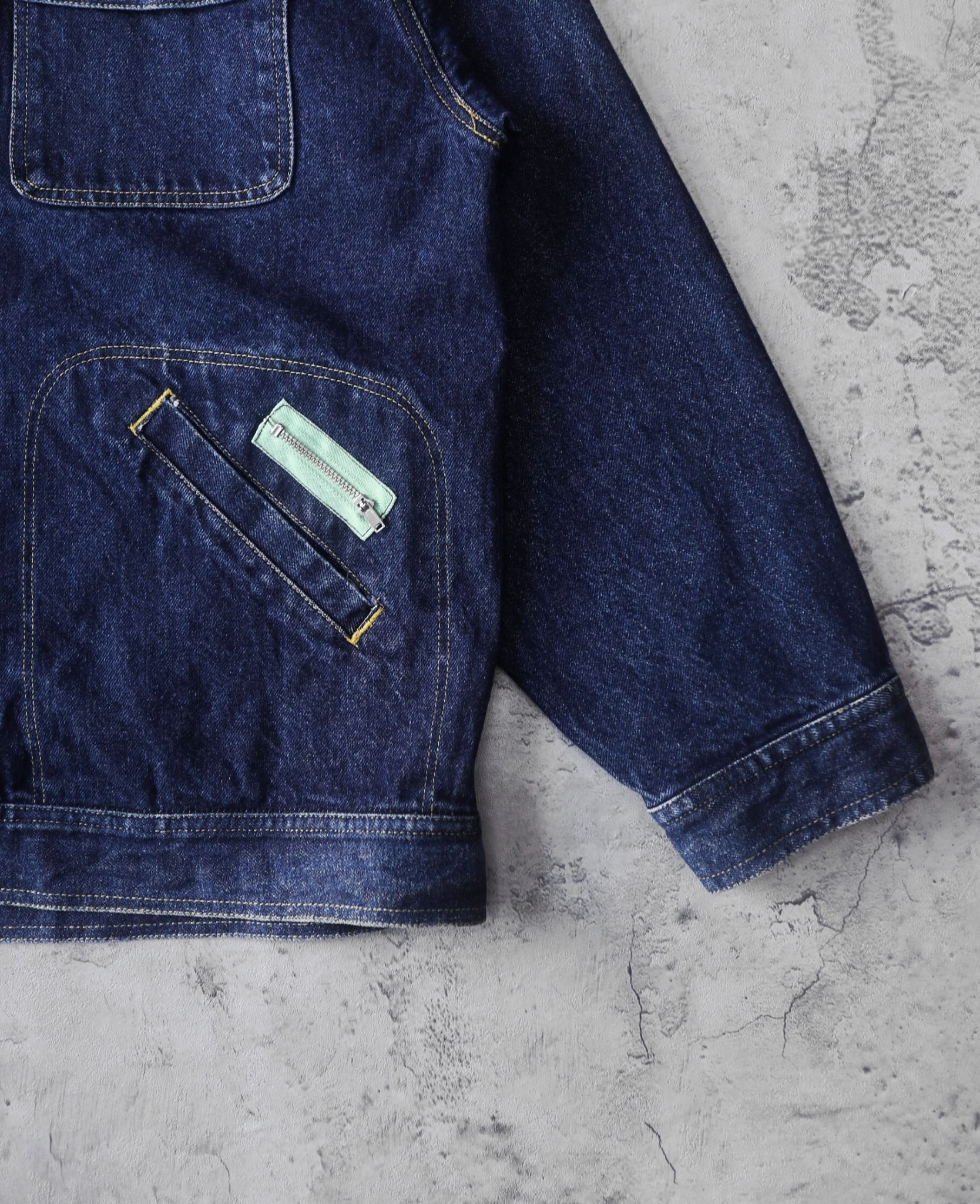02.15.24 - VTG DENIM JACKET - ORANGE JUICE