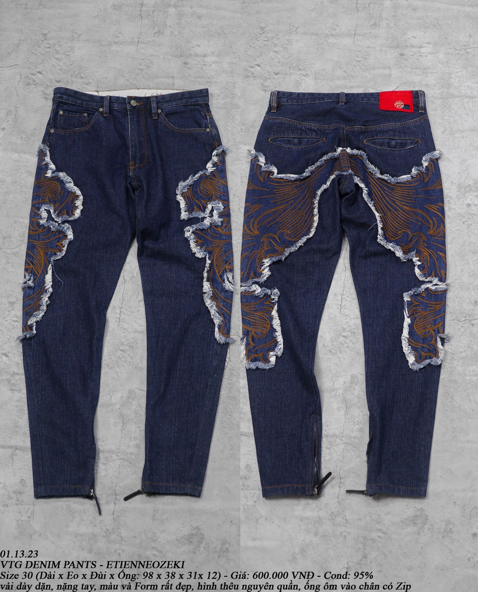 01.13.23 - VTG DENIM PANTS - ETIENNEOZEKI