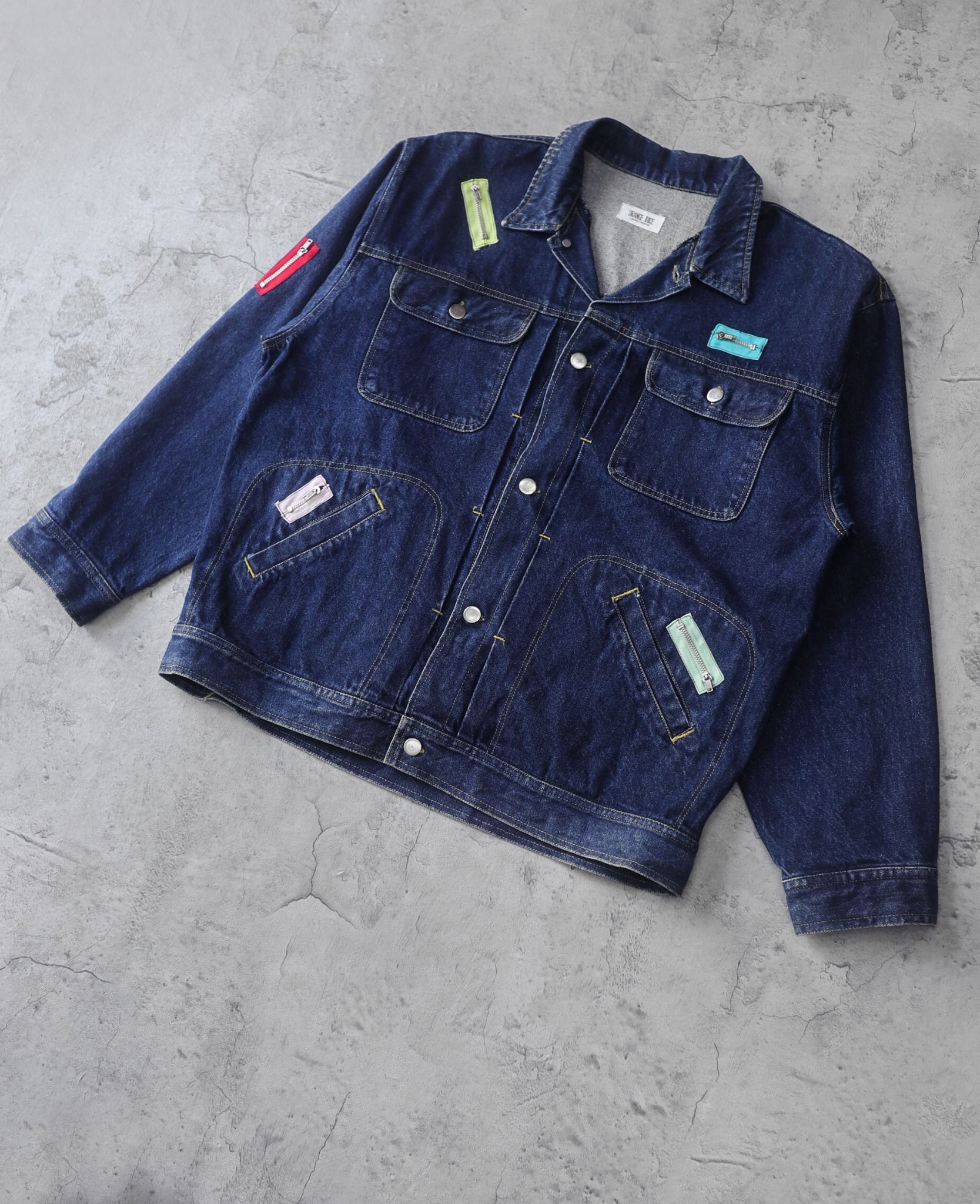 02.15.24 - VTG DENIM JACKET - ORANGE JUICE