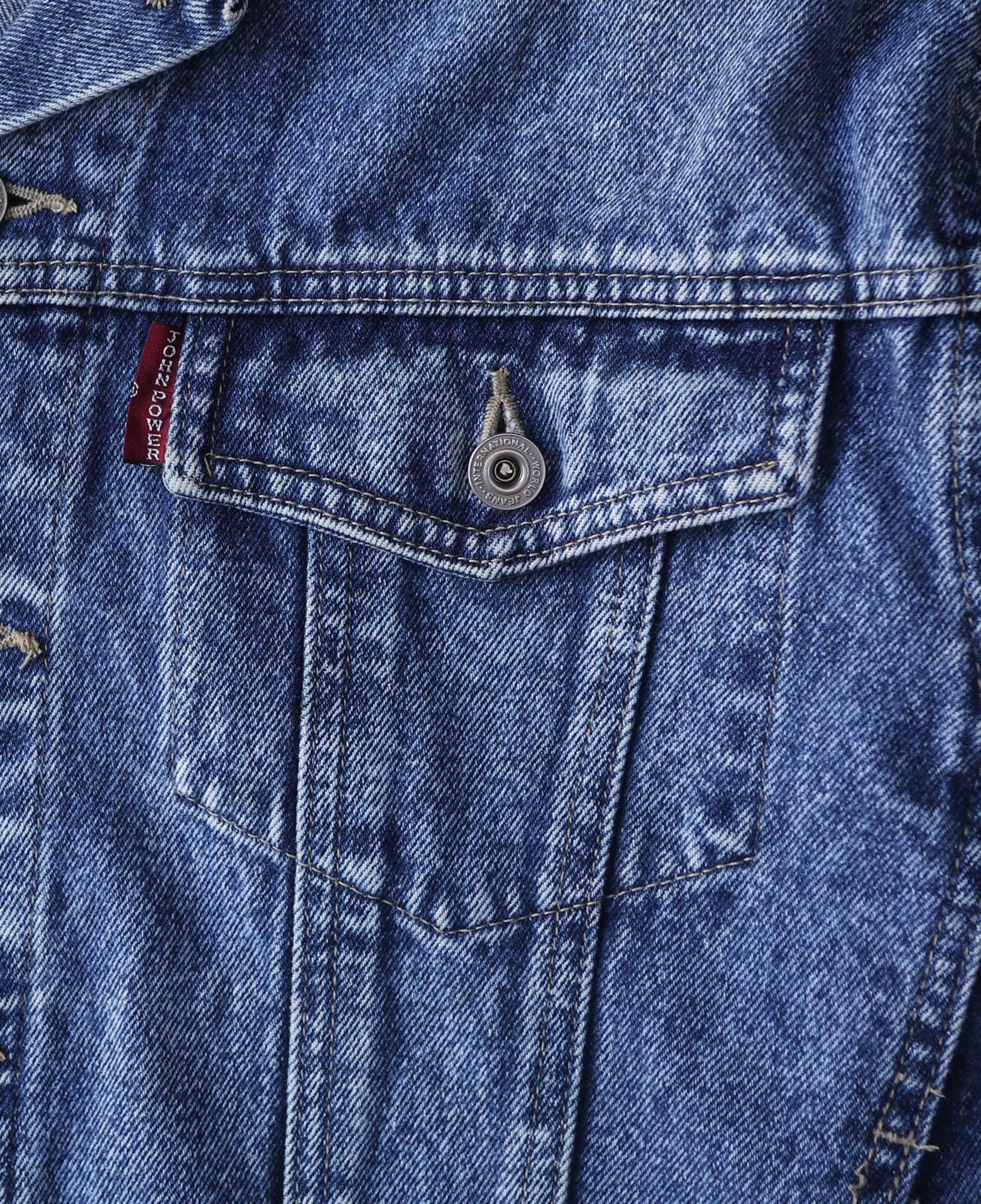 02.15.24 - VTG BOXY DENIM JACKET - JOHN POWER 90s