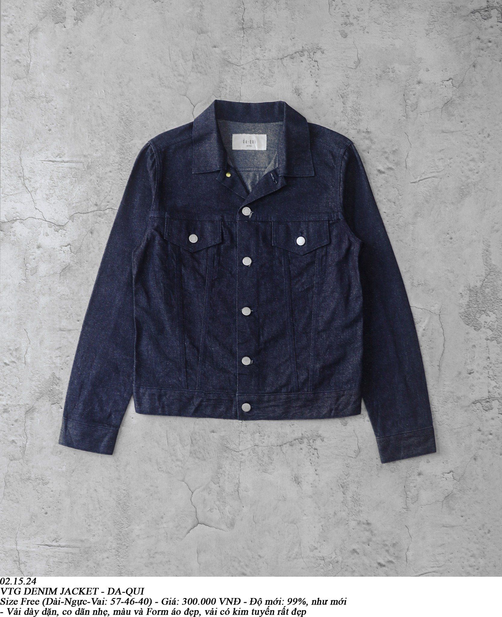 02.15.24 - VTG DENIM JACKET - DA-QUI