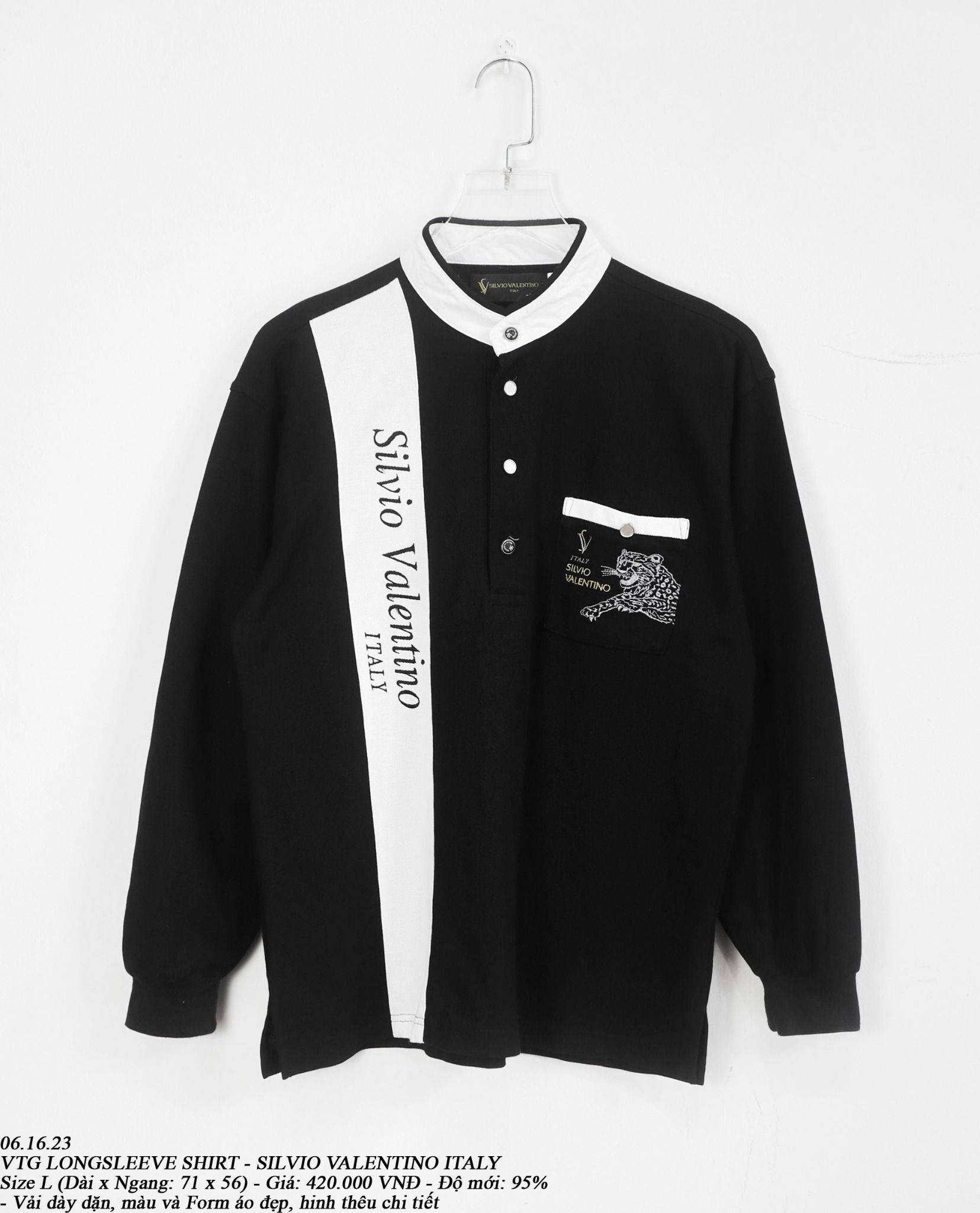 06.16.23 - VTG LONGSLEEVE SHIRT - SILVIO VALENTINO ITALY