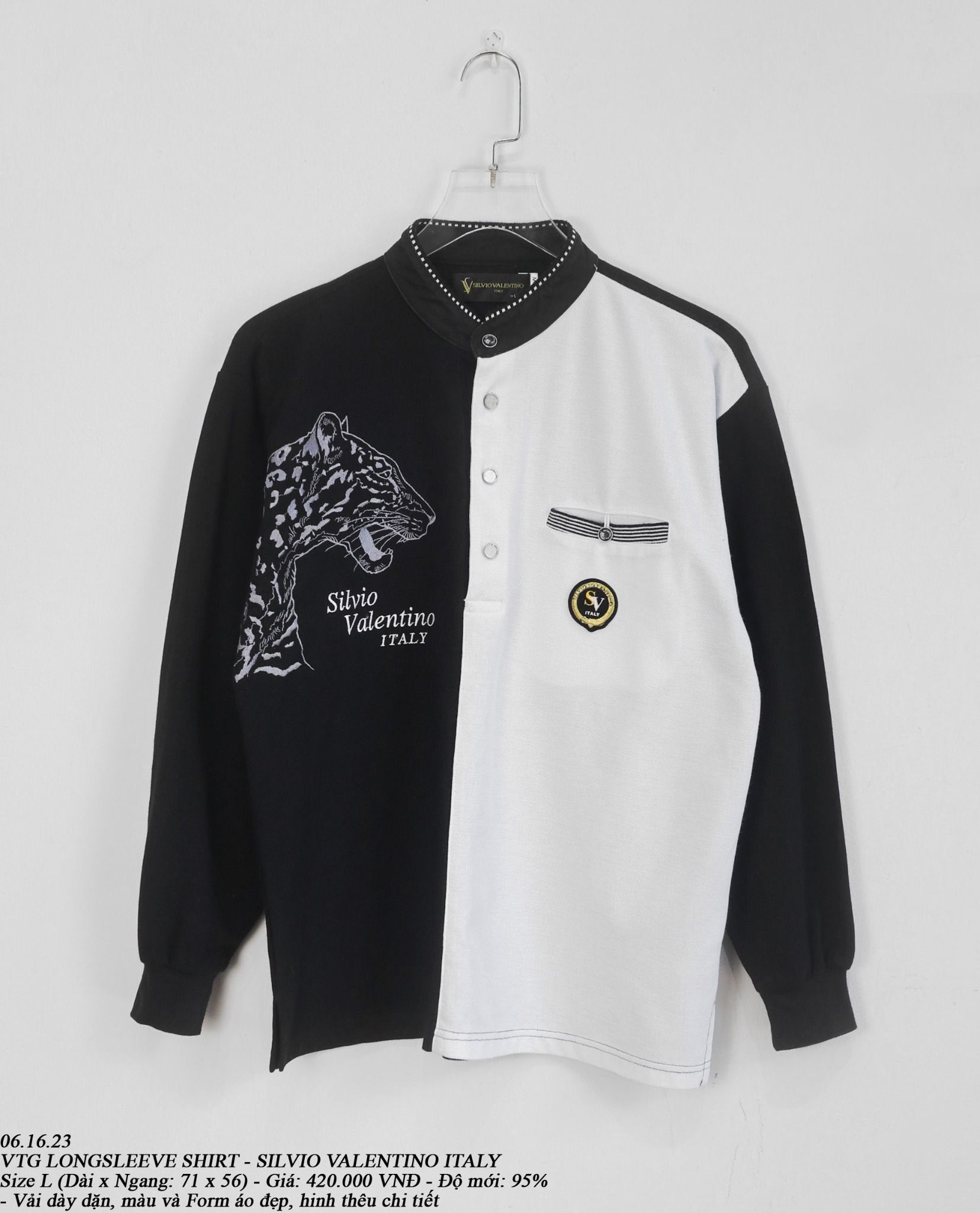 06.16.23 - VTG LONGSLEEVE SHIRT - SILVIO VALENTINO ITALY