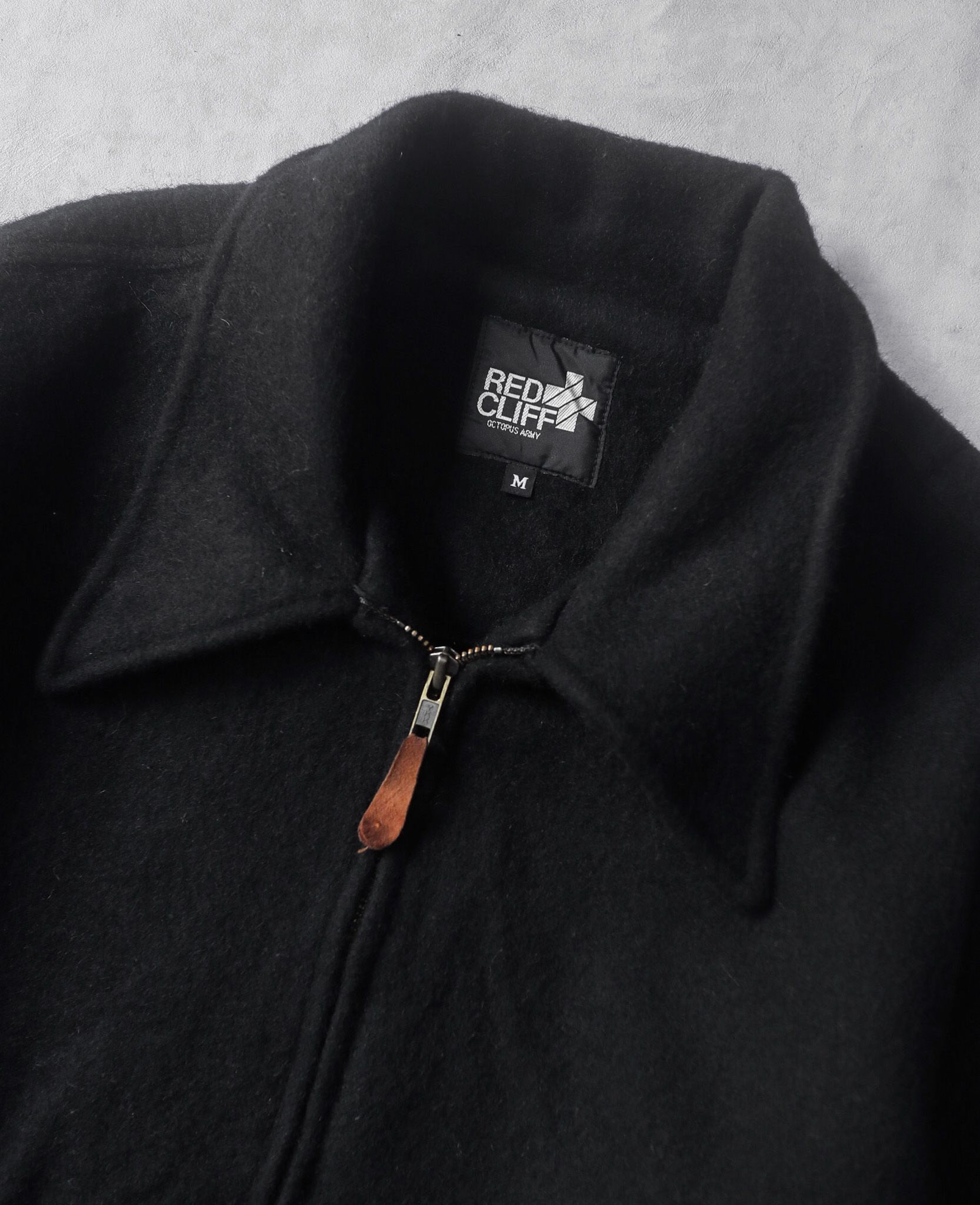 03.13.24 - VTG WOOL BLOUSON JACKET - RED CLIFF by OCTOPUS ARMY