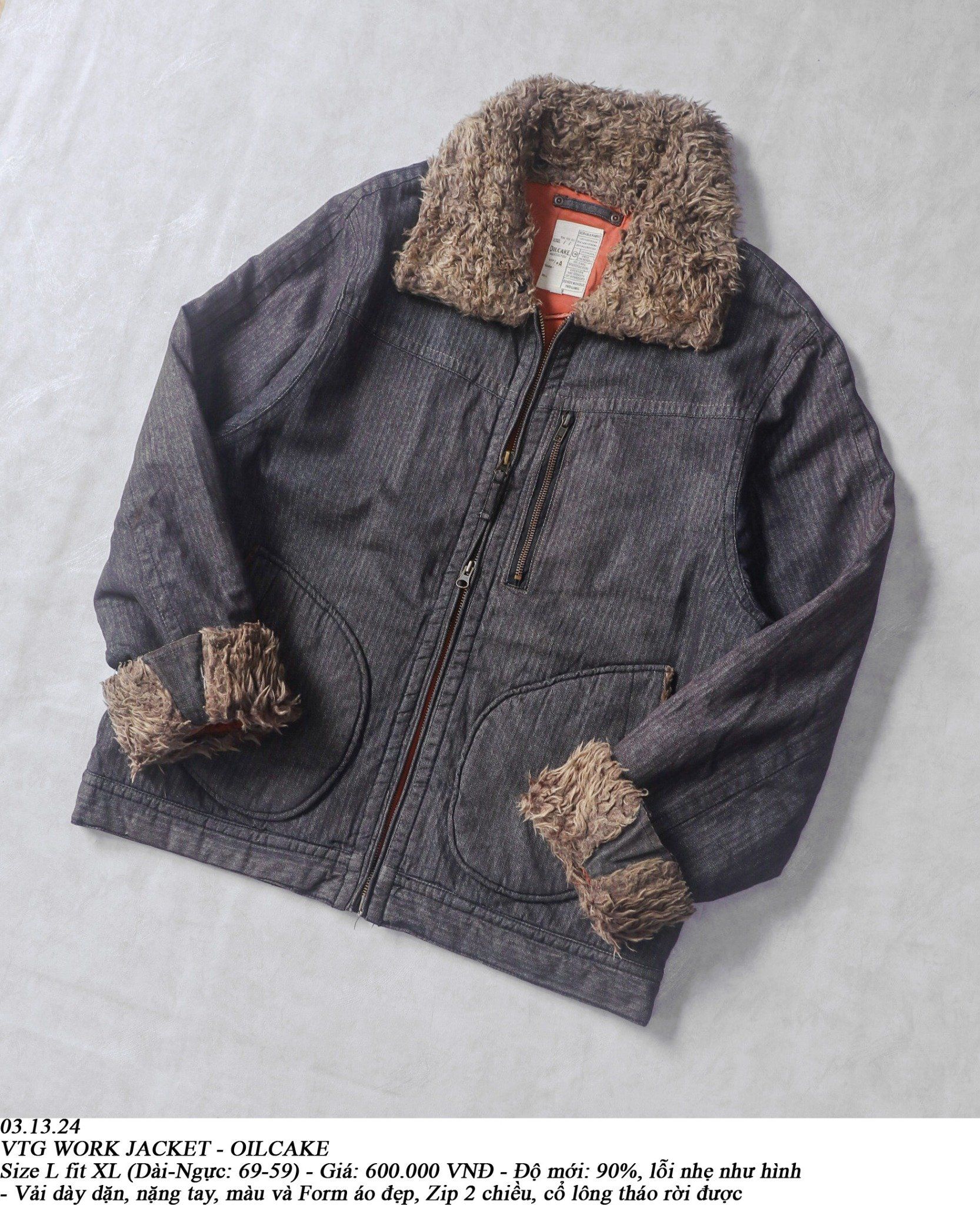 03.13.24 - VTG WORK JACKET - OILCAKE