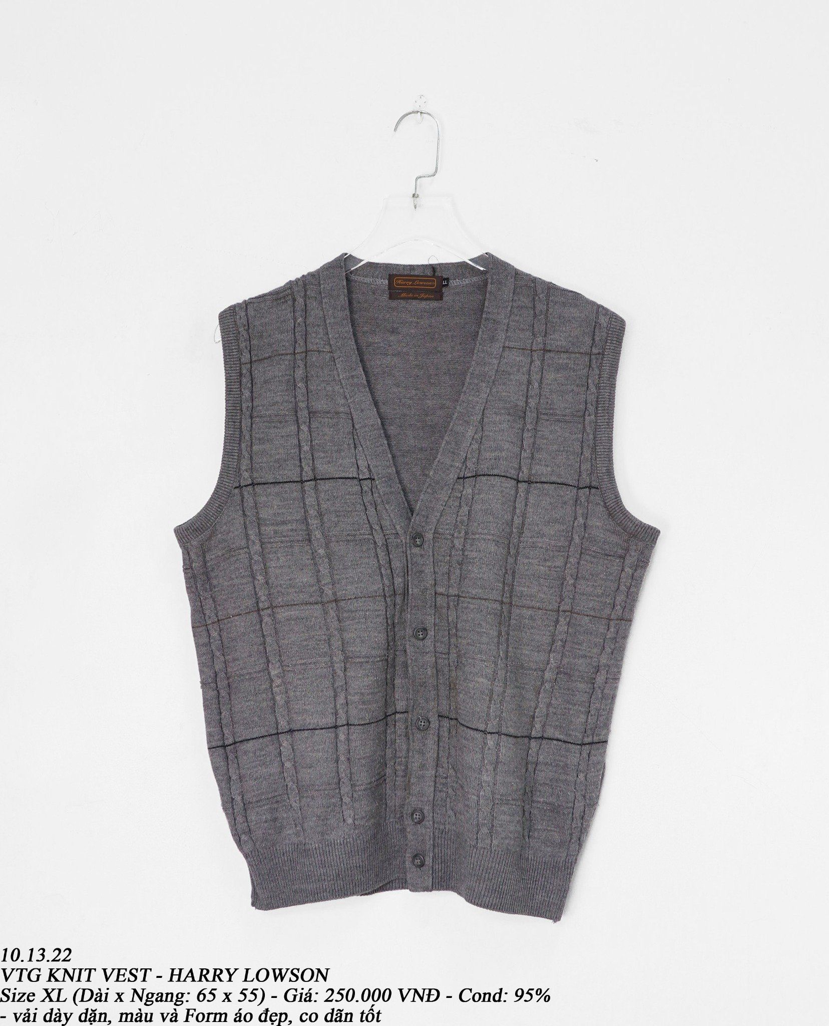 10.13.22 - VTG KNIT VEST - HARRY LOWSON