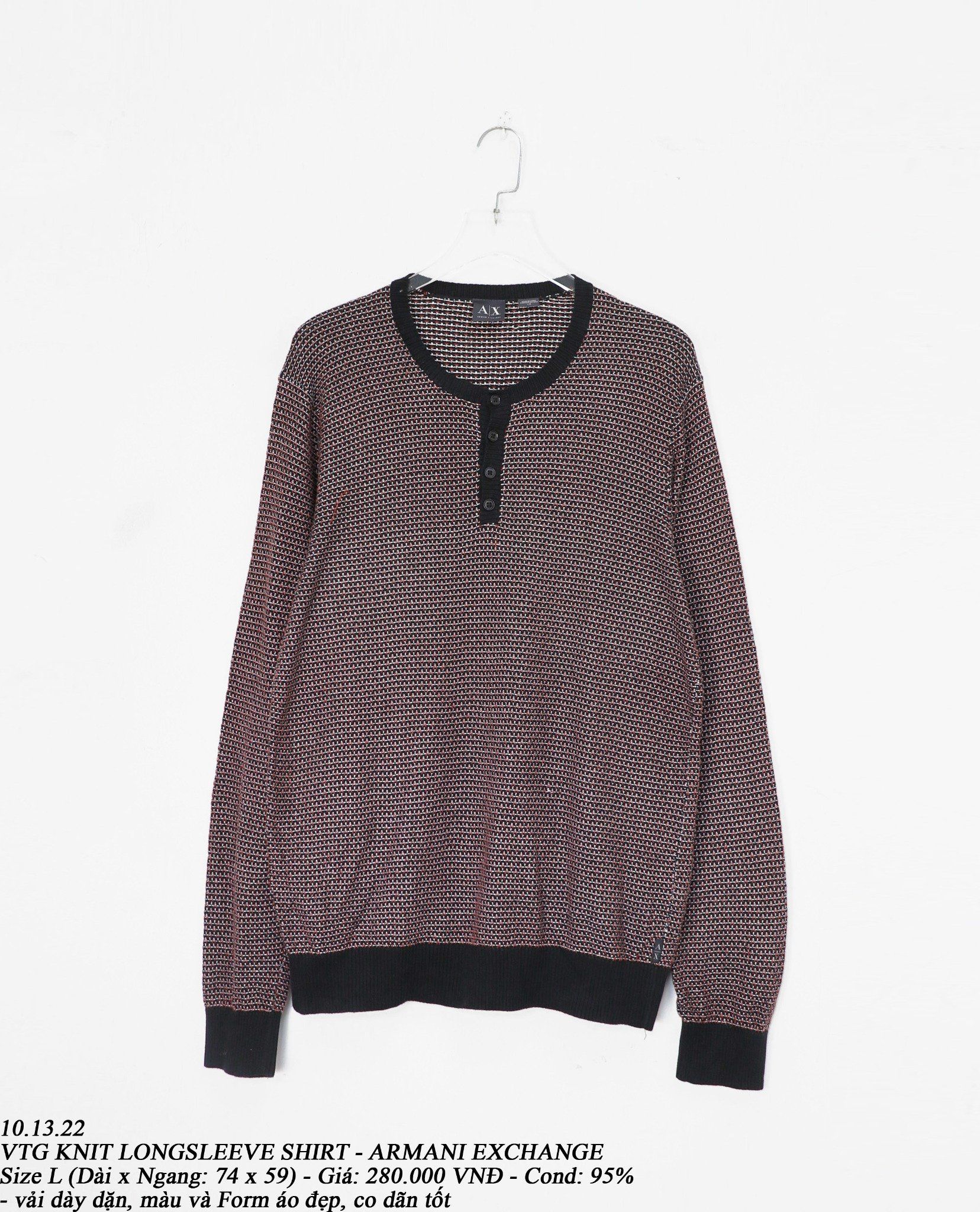 10.13.22 - VTG LONGSLEEVE SHIRT - ARMANI EXCHANGE