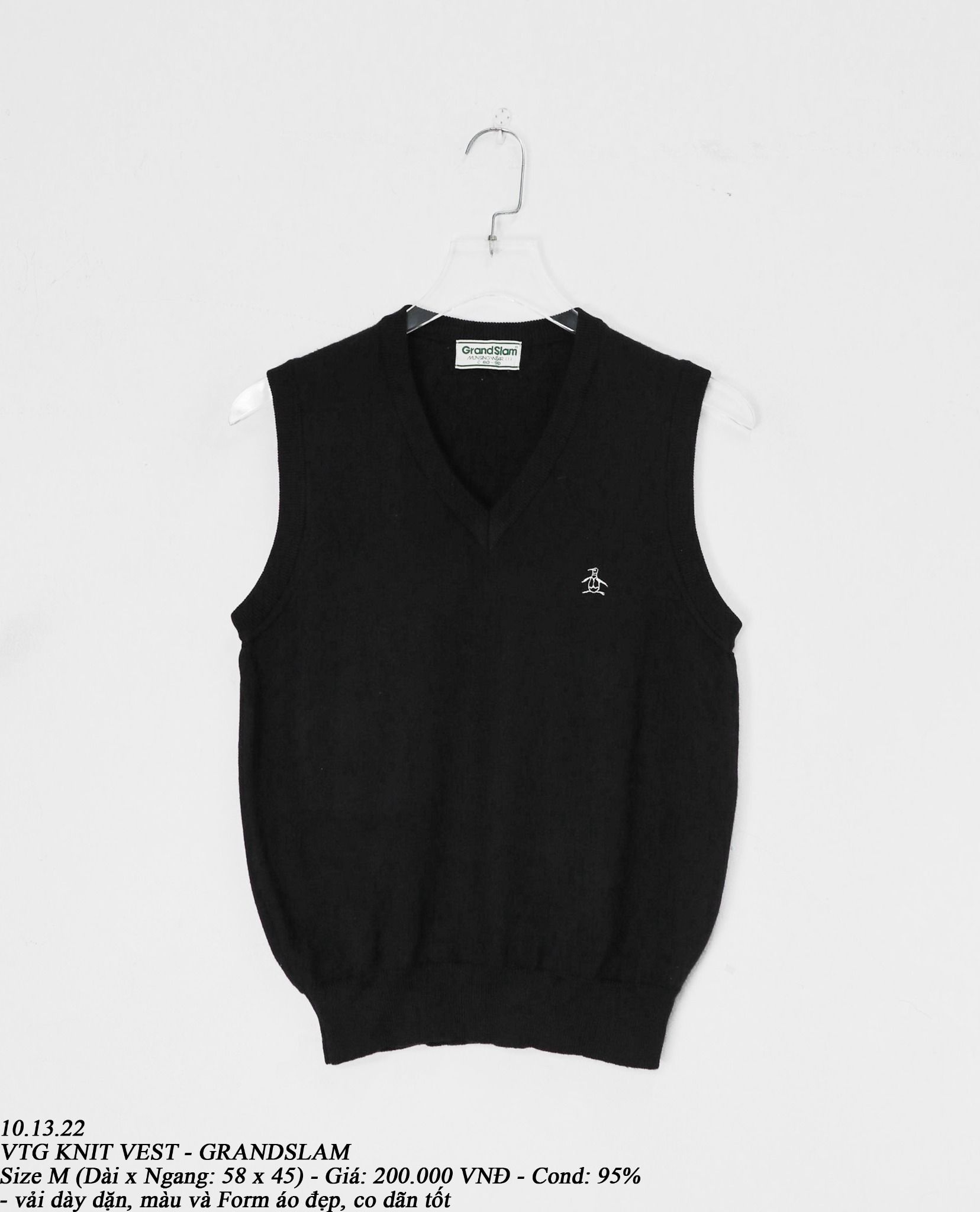 10.13.22 - VTG KNIT VEST - GRANDSLAM