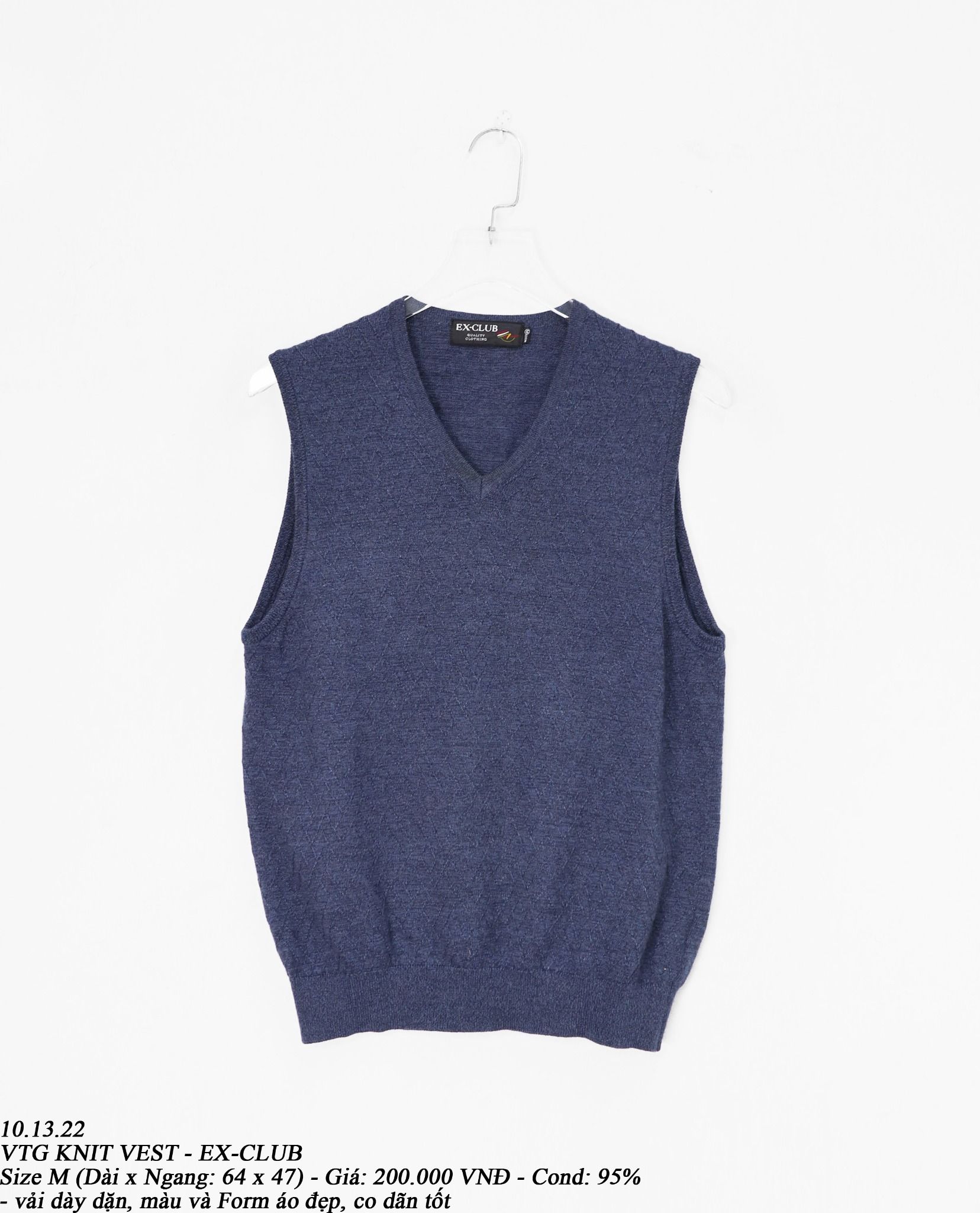 10.13.22 - VTG KNIT VEST - EX-CLUB