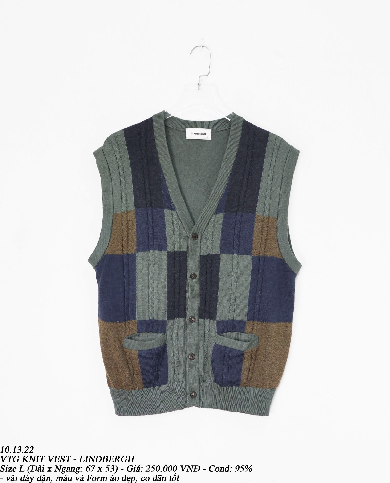 10.13.22 - VTG KNIT VEST - LINDBERGH