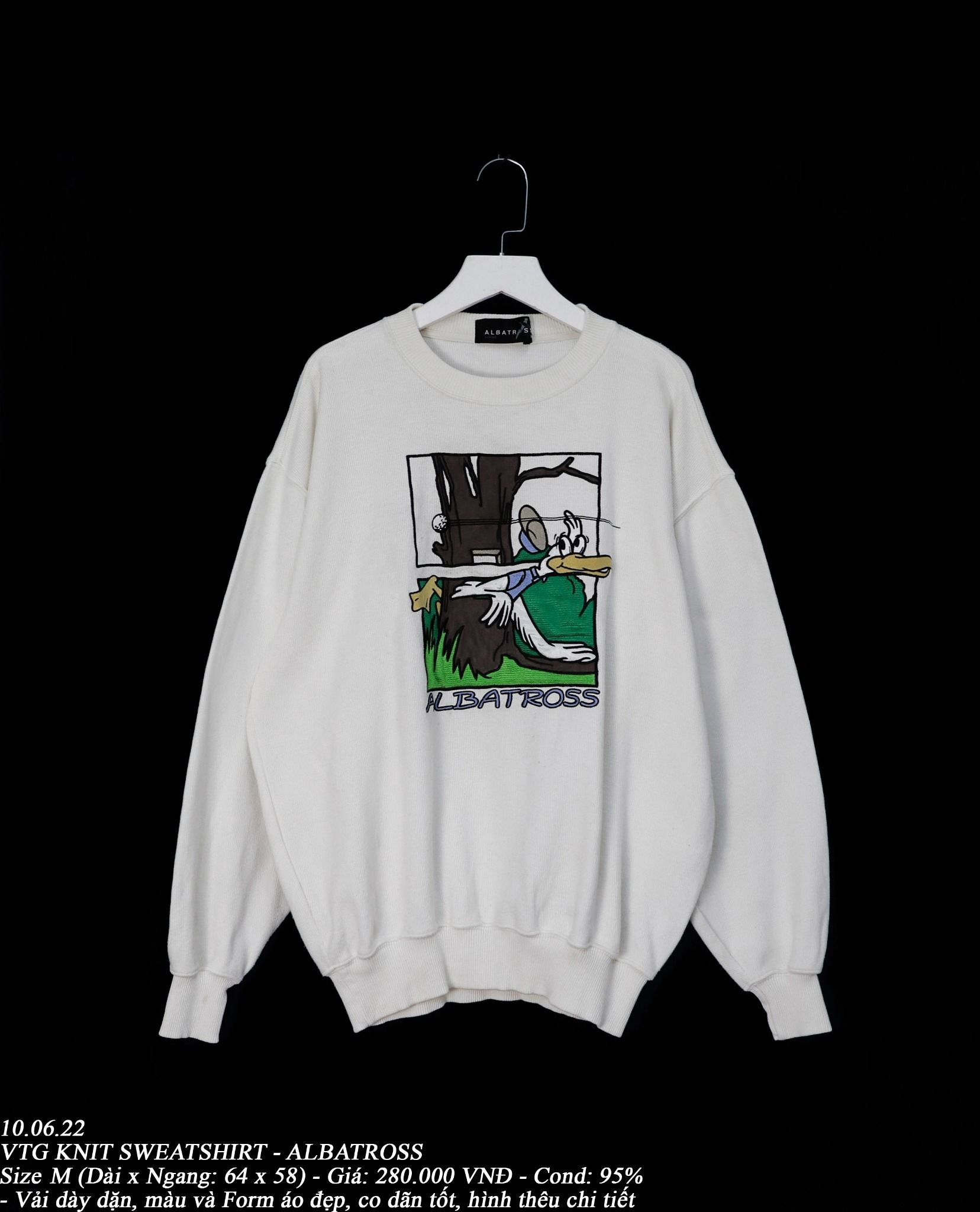10.06.22 - VTG KNIT SWEATSHIRT - ALBATROSS