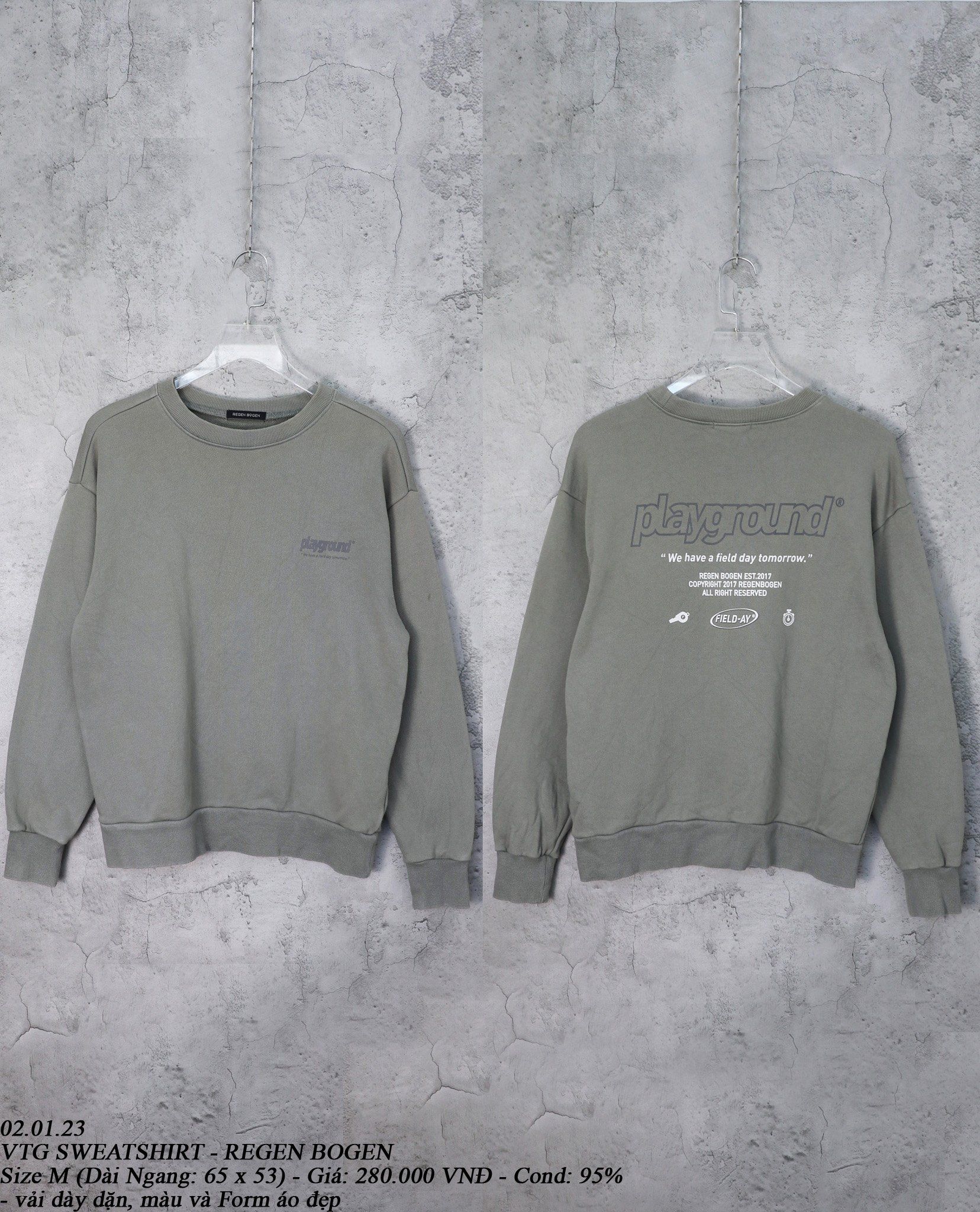 02.01.23 - VTG SWEATSHIRT - REGEN BOGEN