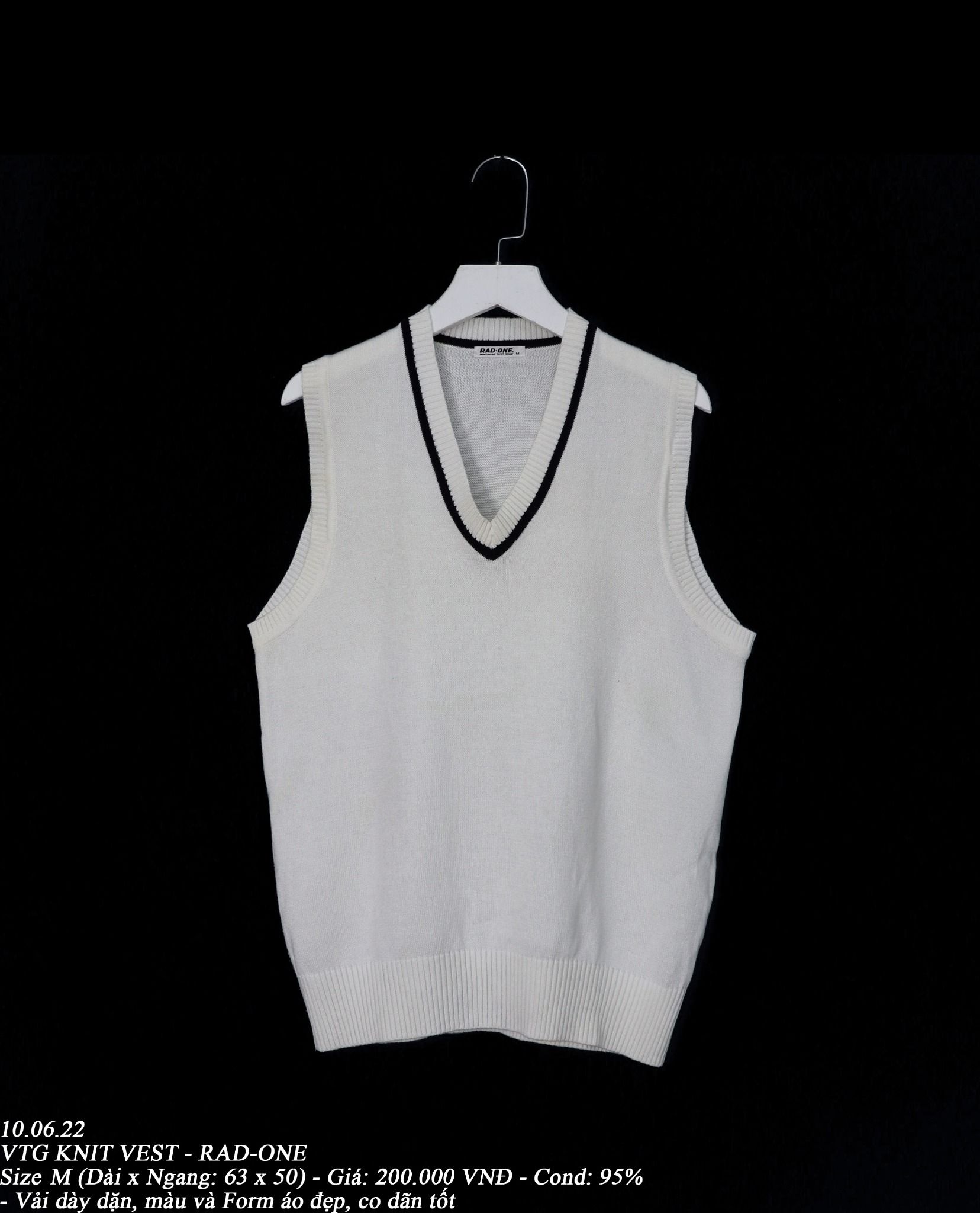10.06.22 - VTG KNIT VEST - RAD-ONE