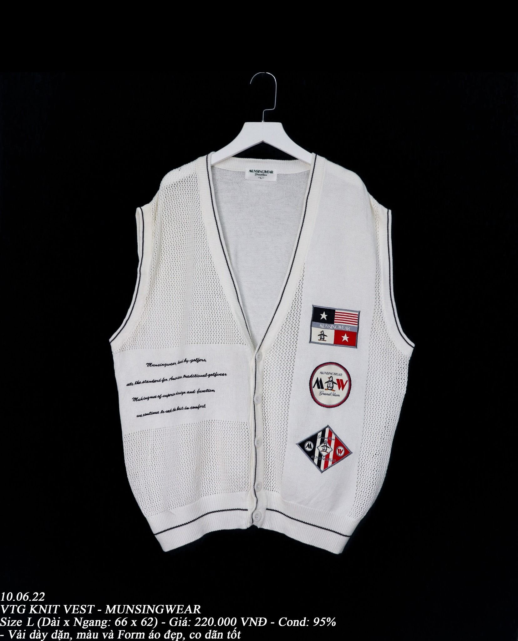 10.06.22 - VTG KNIT VEST - MUNSINGWEAR