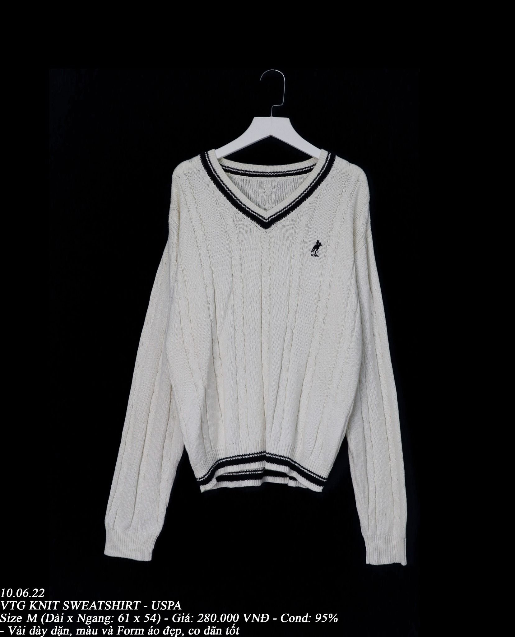 10.06.22 - VTG KNIT SWEATSHIRT - USPA
