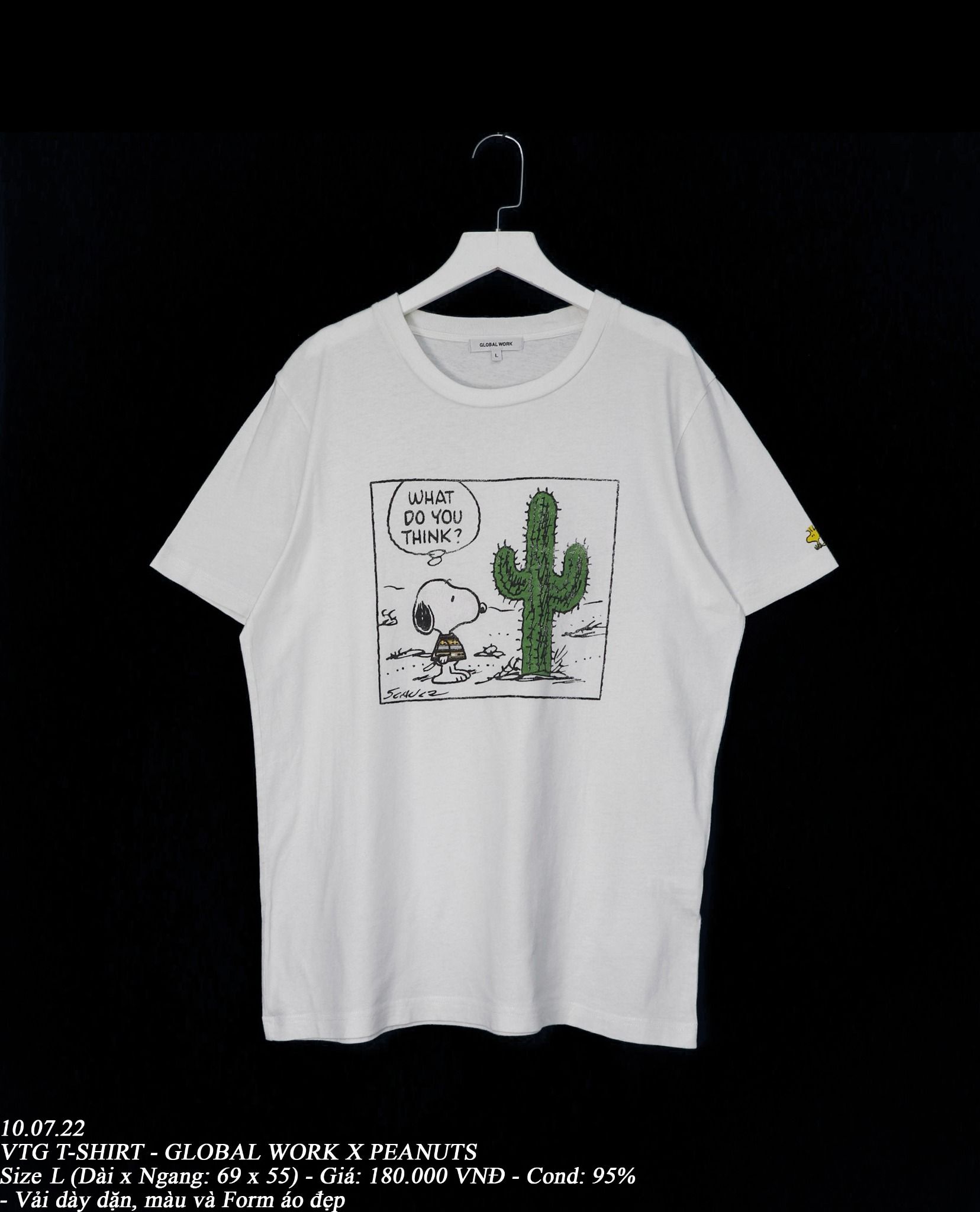 10.07.22 - VTG T-SHIRT - GLOBAL WORK X PEANUTS