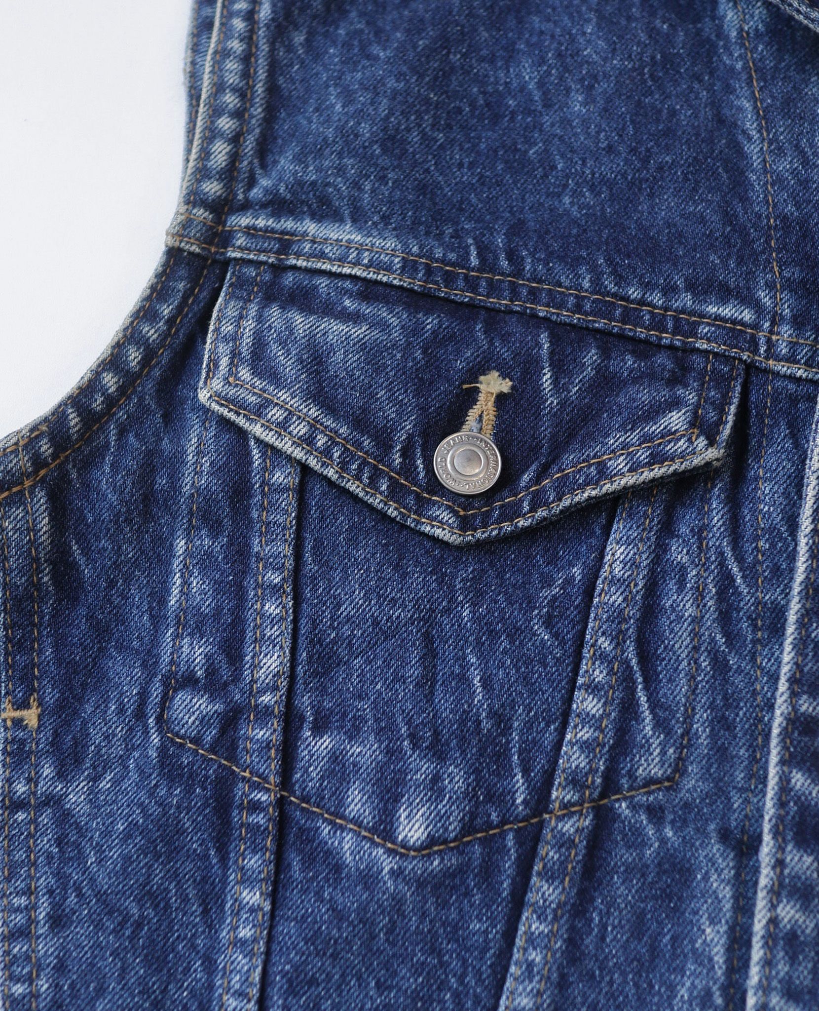 10.27.23 - VTG VEST DENIM JACKET - BIG JOHN