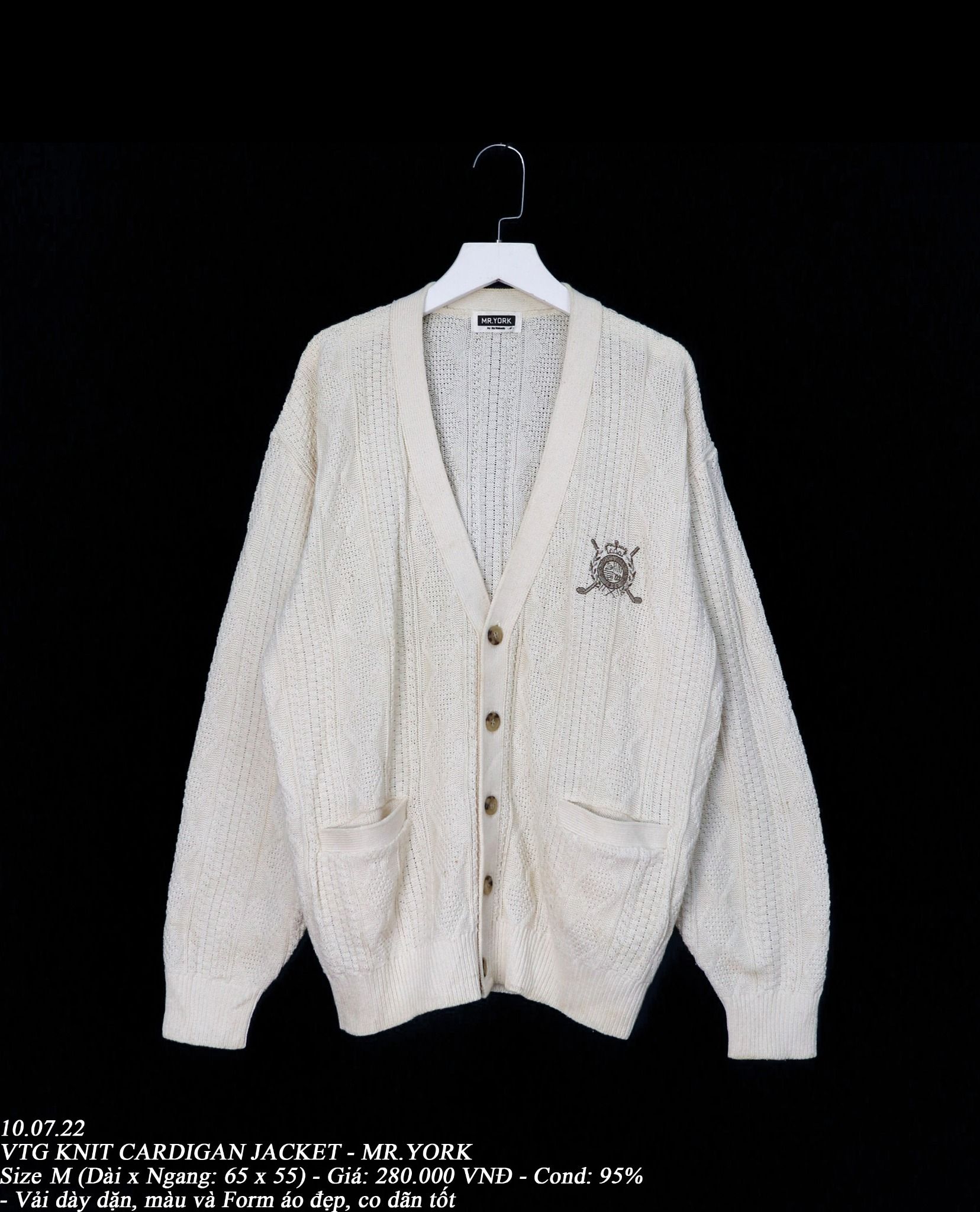 10.07.22 - VTG KNIT CARDIGAN JACKET - MR.YORK
