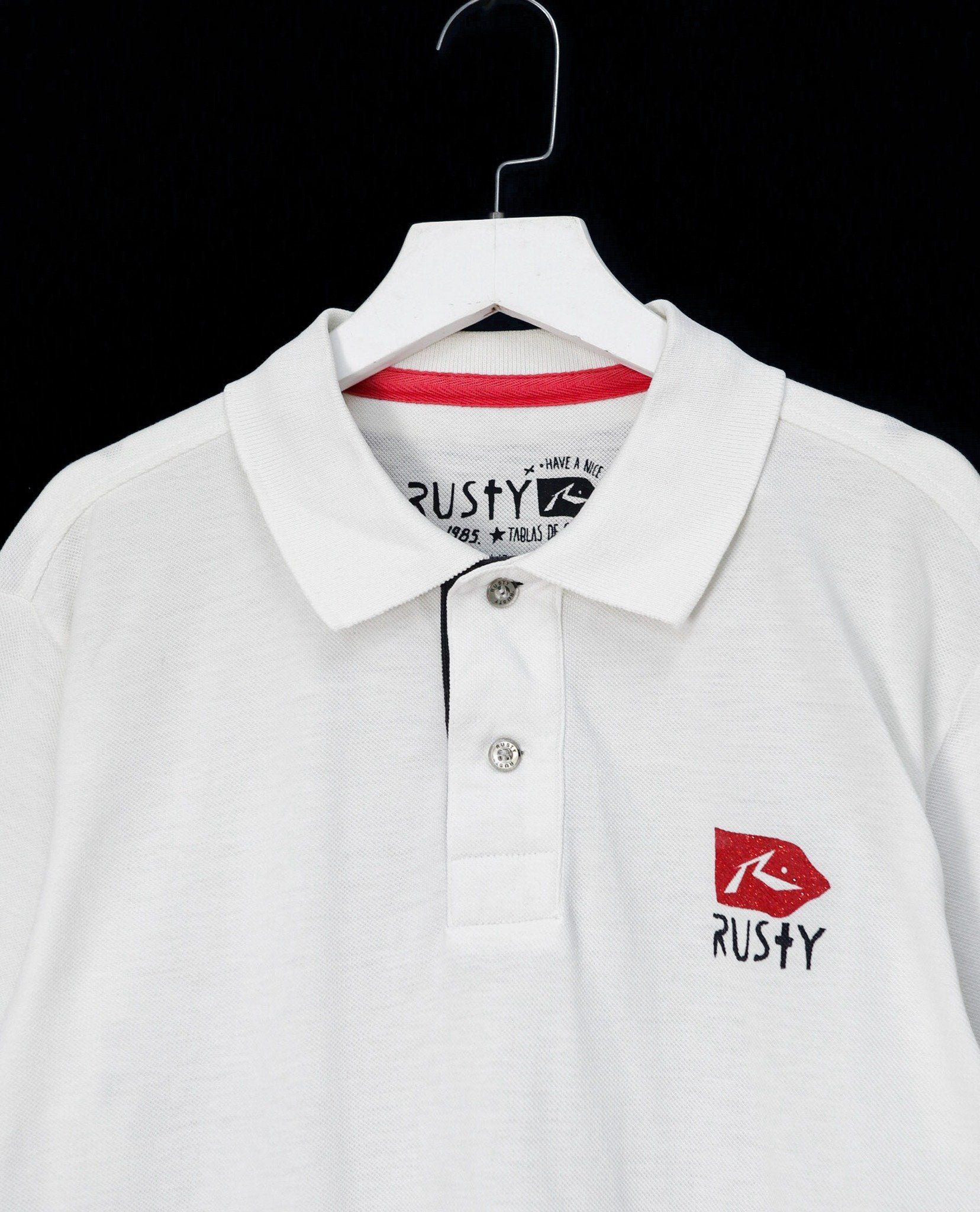 10.07.22 - VTG POLO SHIRT - RUSTY